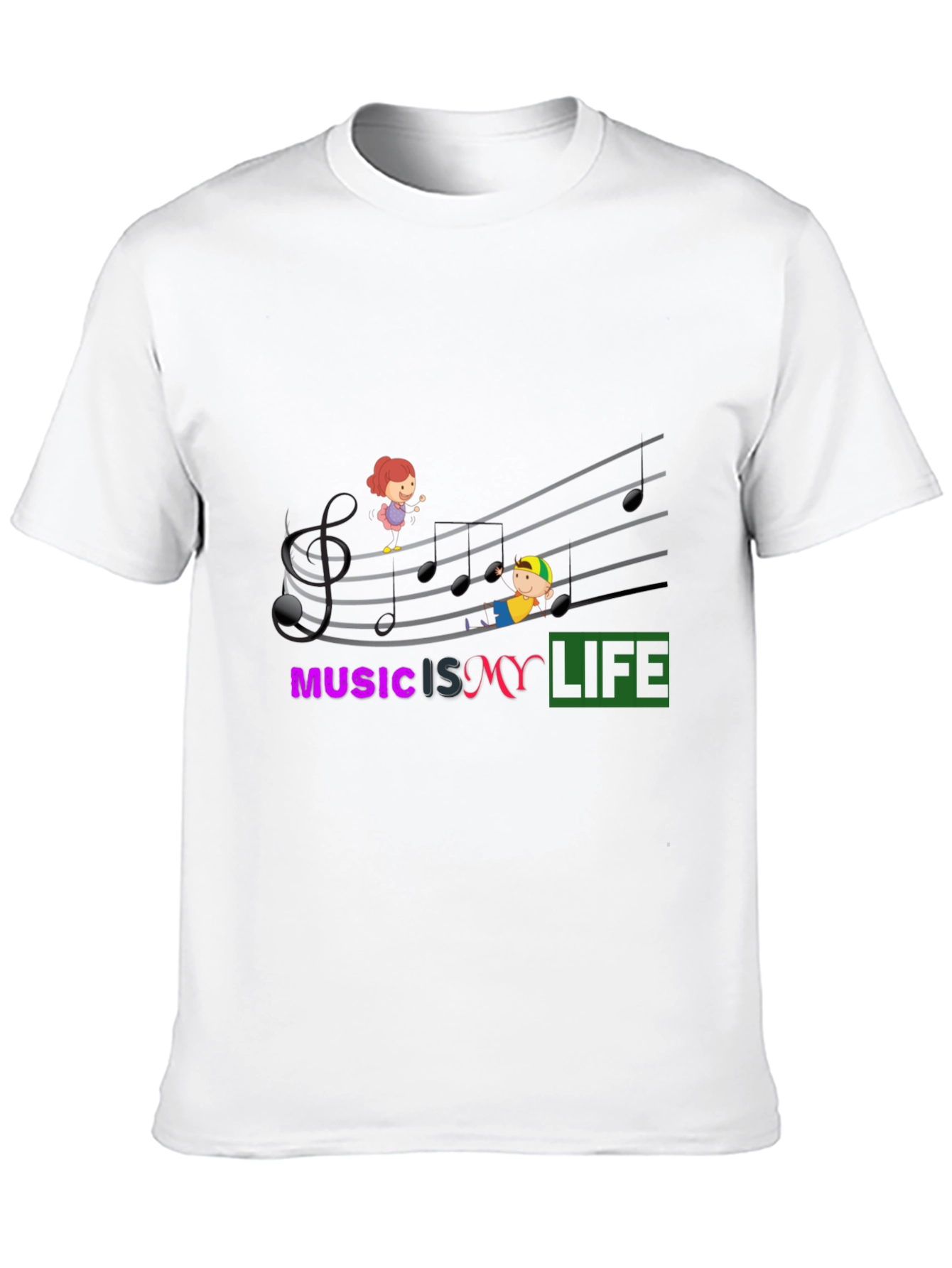 Music is My Life Graphic T-Shirt