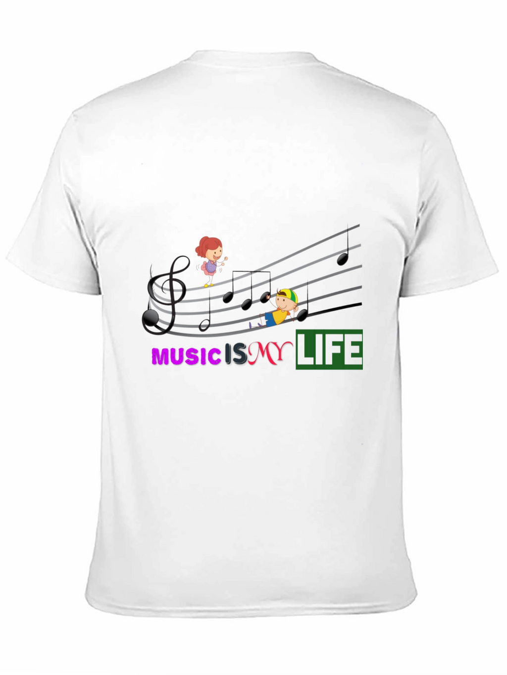 Music is My Life Graphic T-Shirt