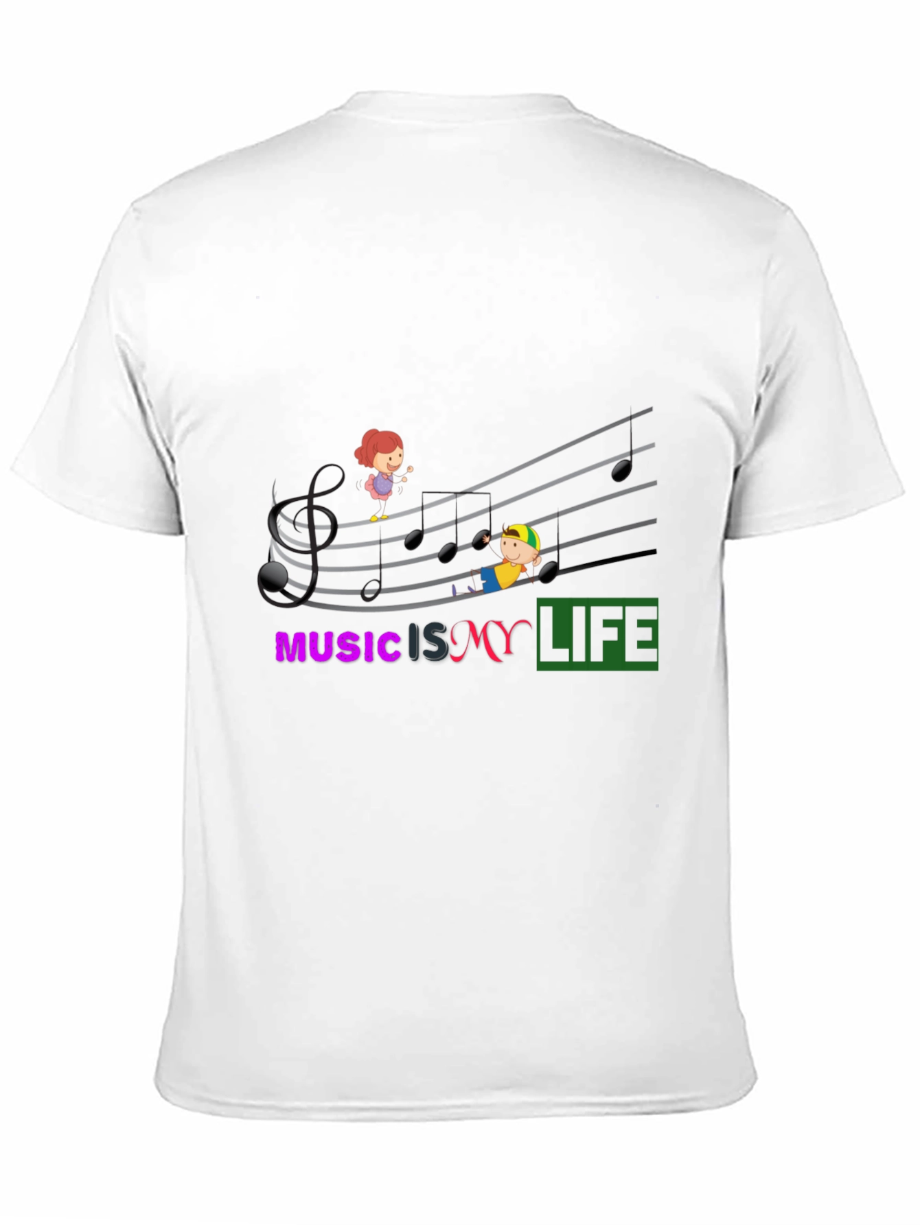 Music is My Life Graphic T-Shirt