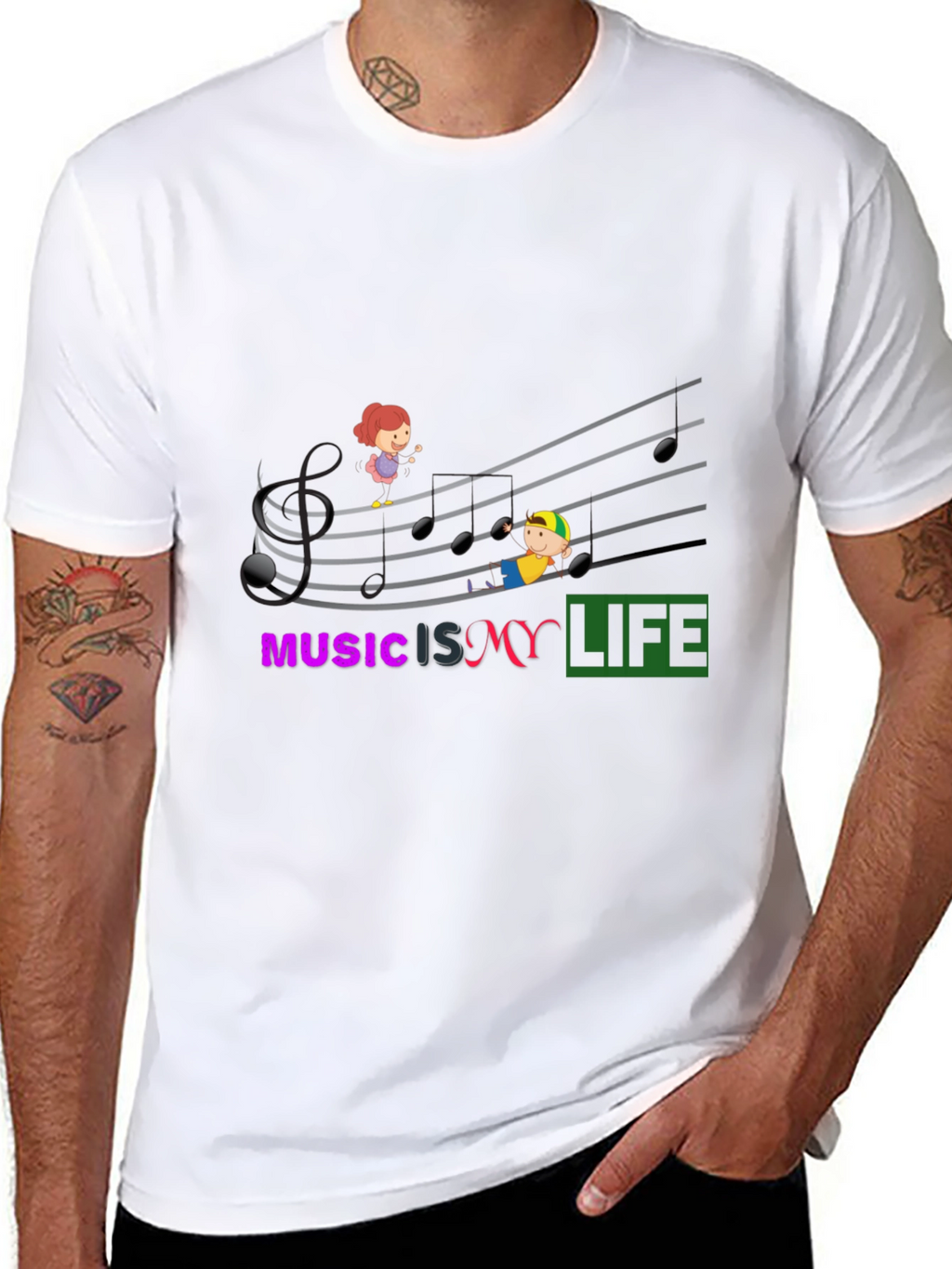Music is My Life Graphic T-Shirt