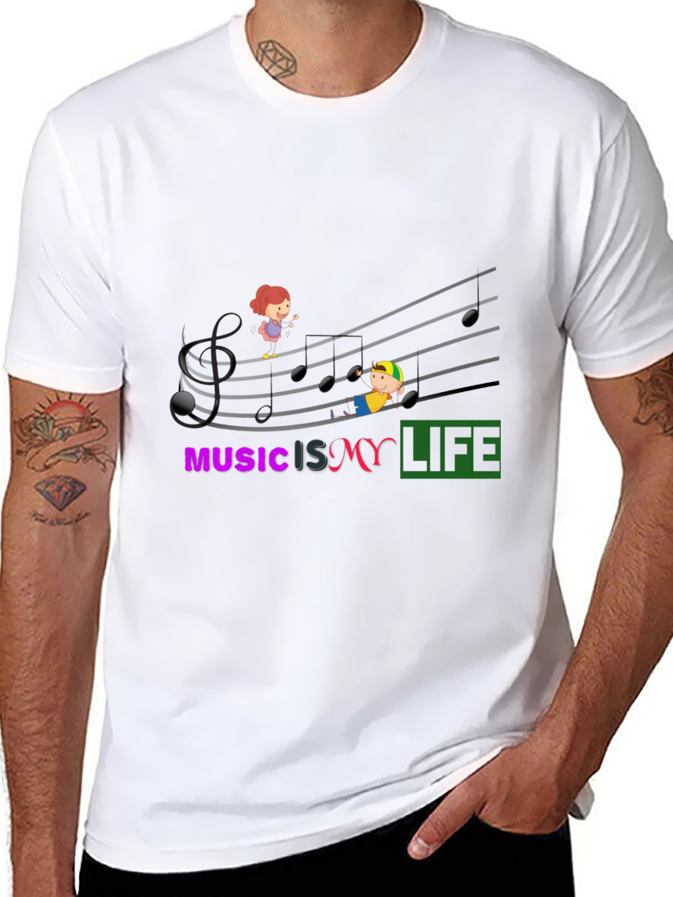 Music is My Life Graphic T-Shirt