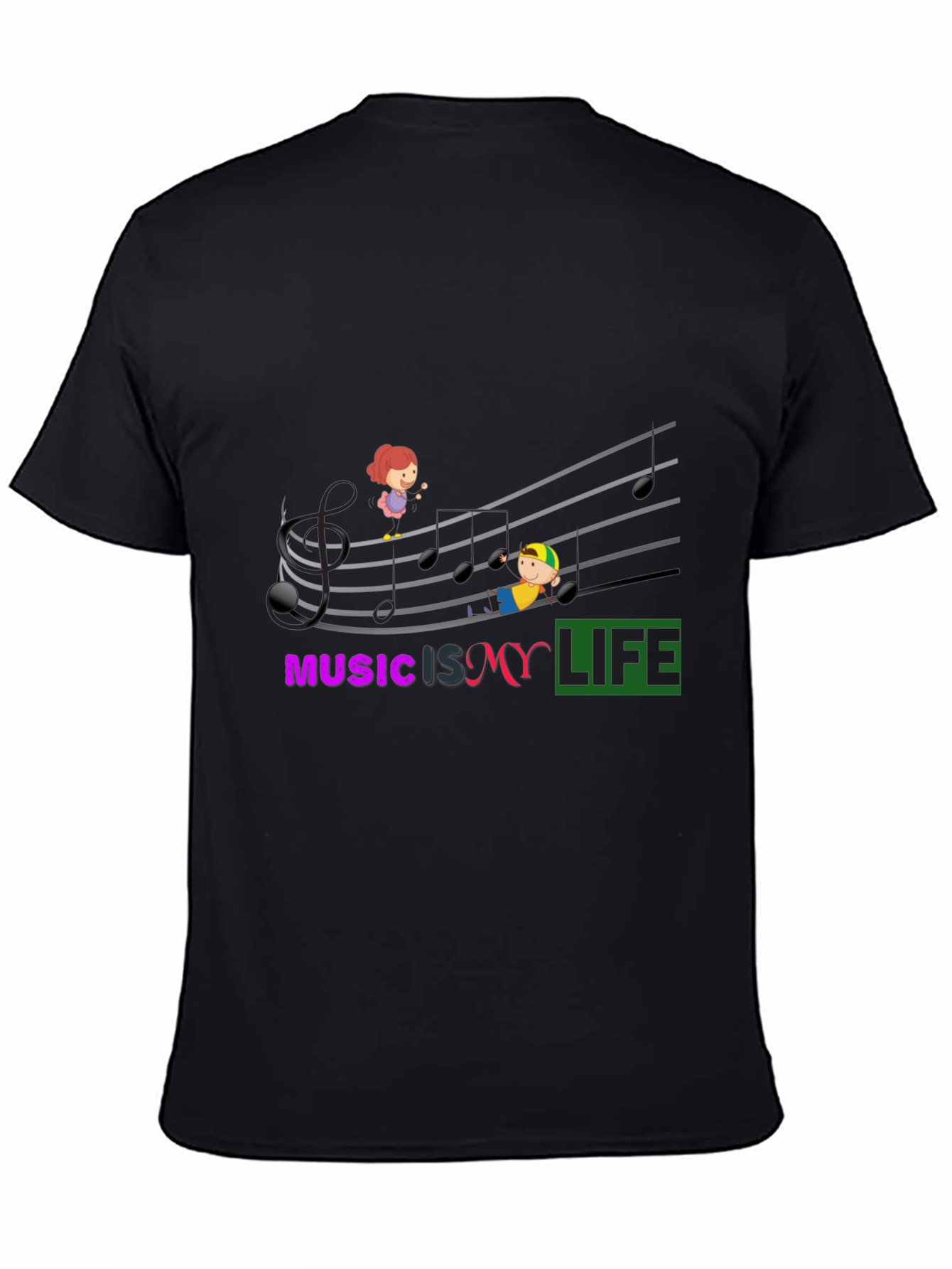 Music is My Life Graphic T-Shirt