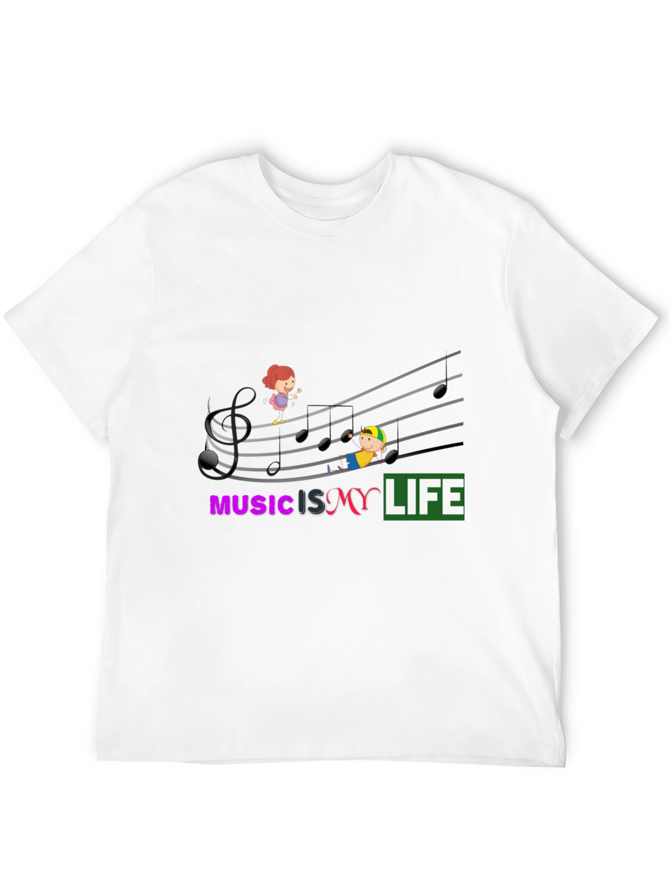 Music is My Life Graphic T-Shirt