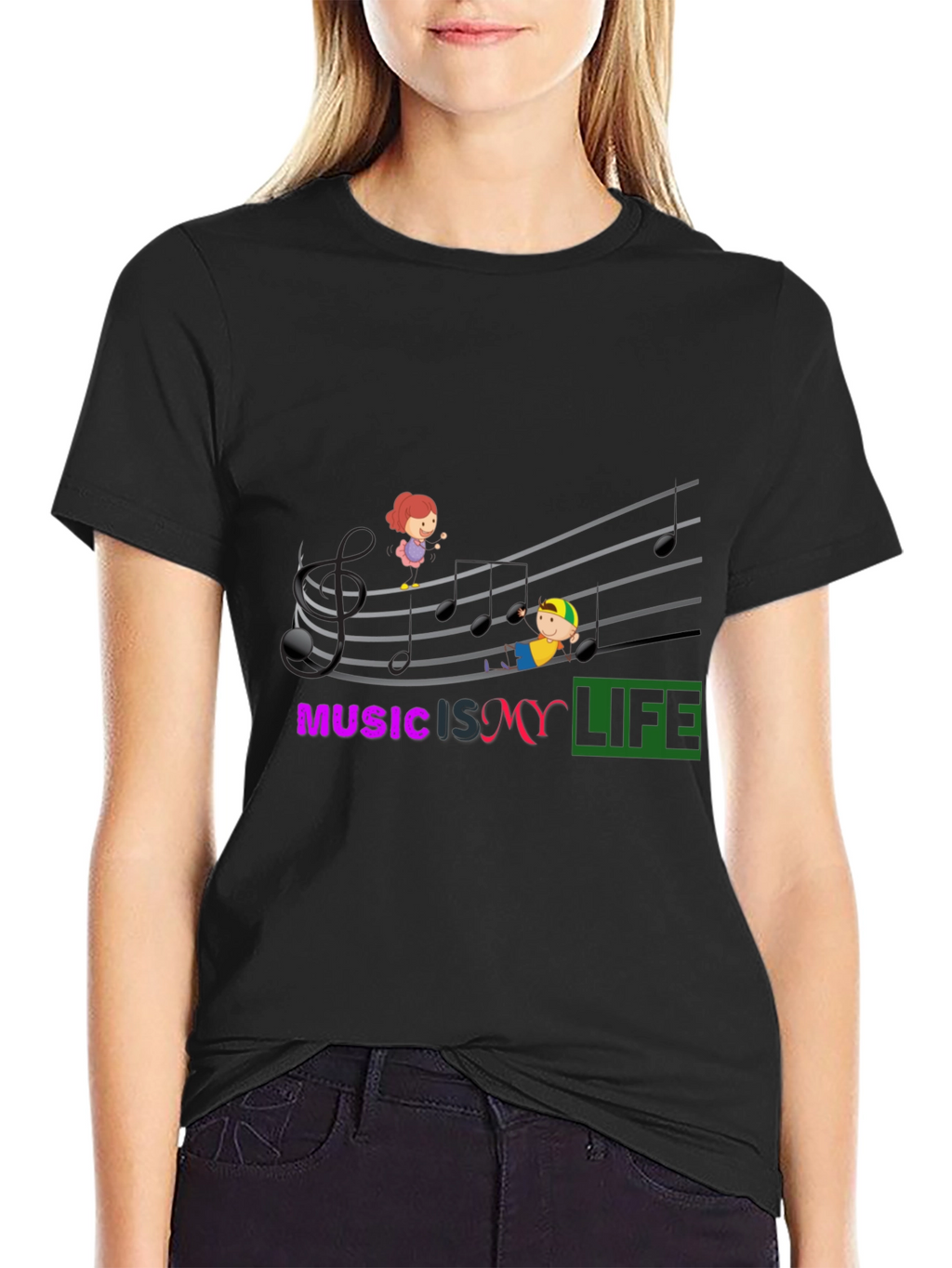 Music is My Life Graphic T-Shirt