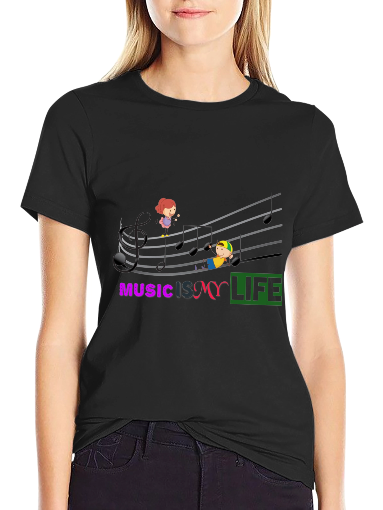 Music is My Life Graphic T-Shirt