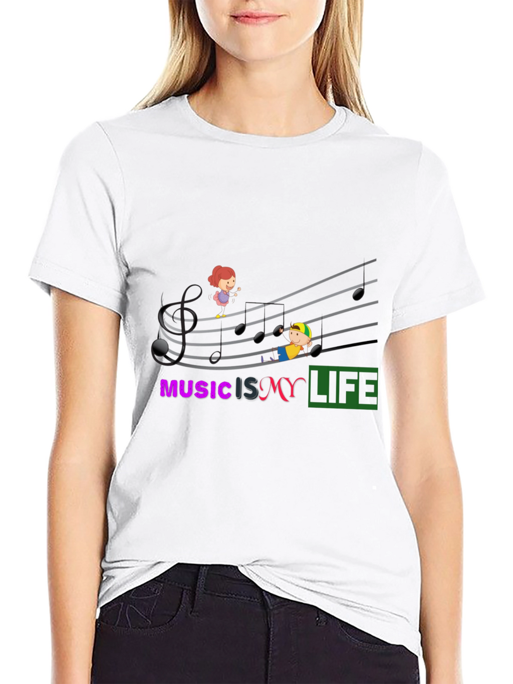 Music is My Life Graphic T-Shirt