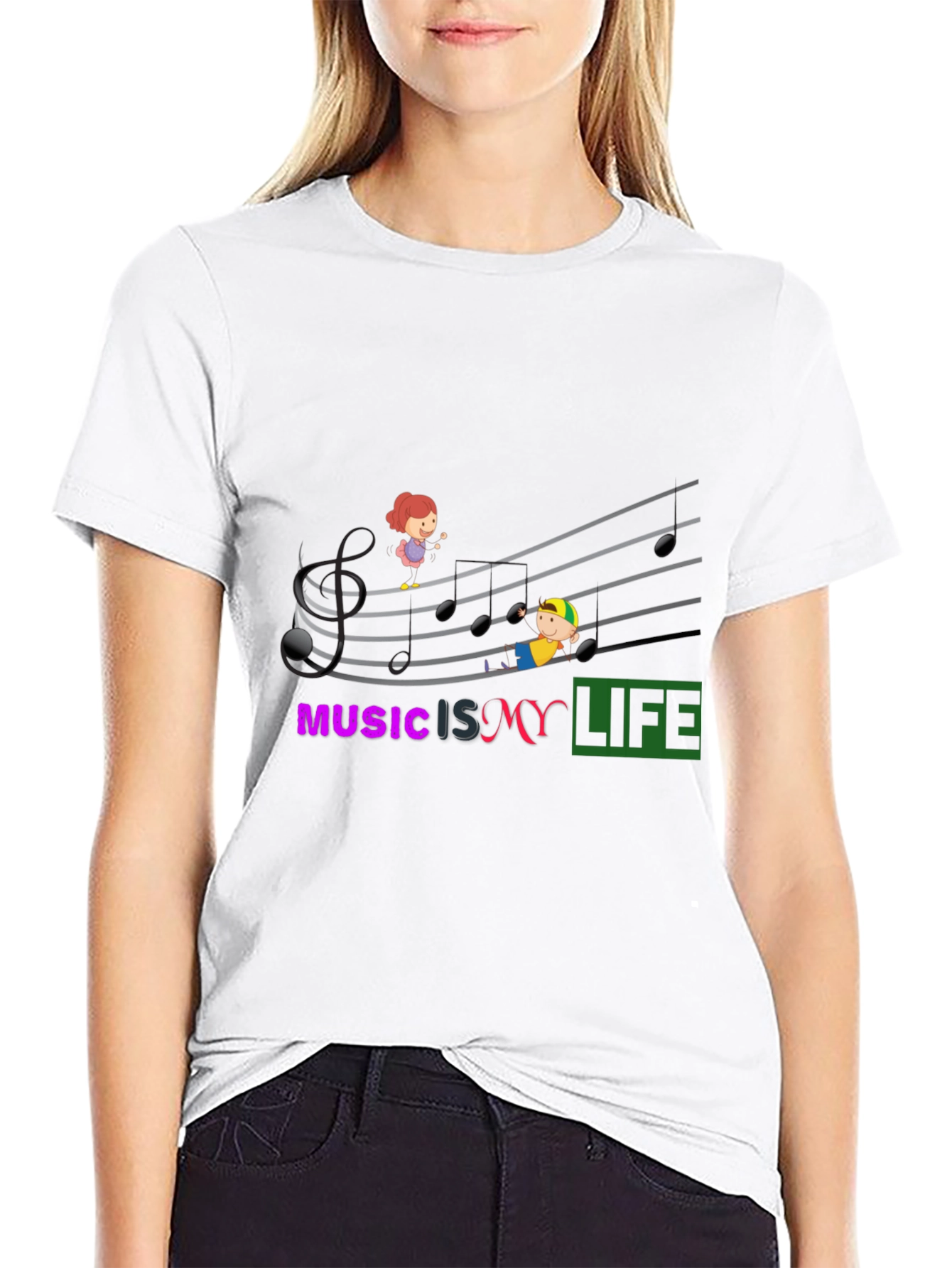 Music is My Life Graphic T-Shirt