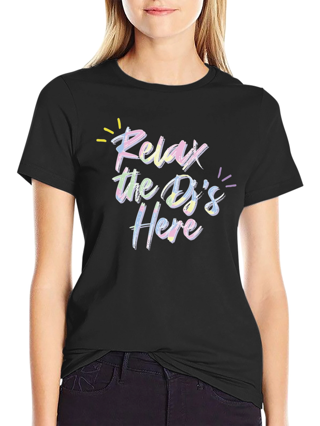 Relax the DJs Here Graphic T-Shirt