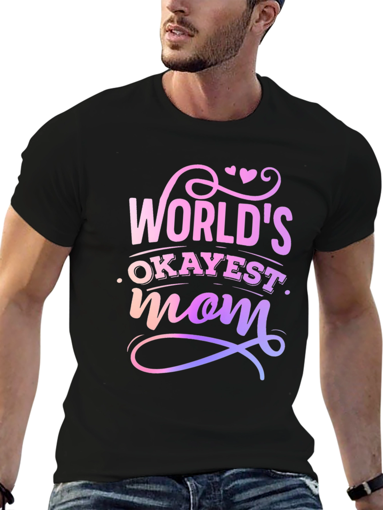 Worlds Okayest Mom T-Shirt - Novelty Gift