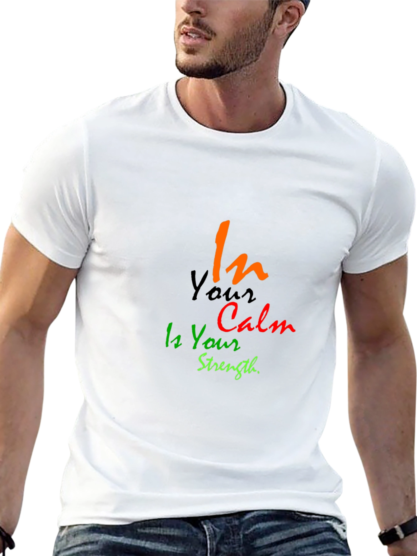 In Your Calm is Your Strength Black T-Shirt