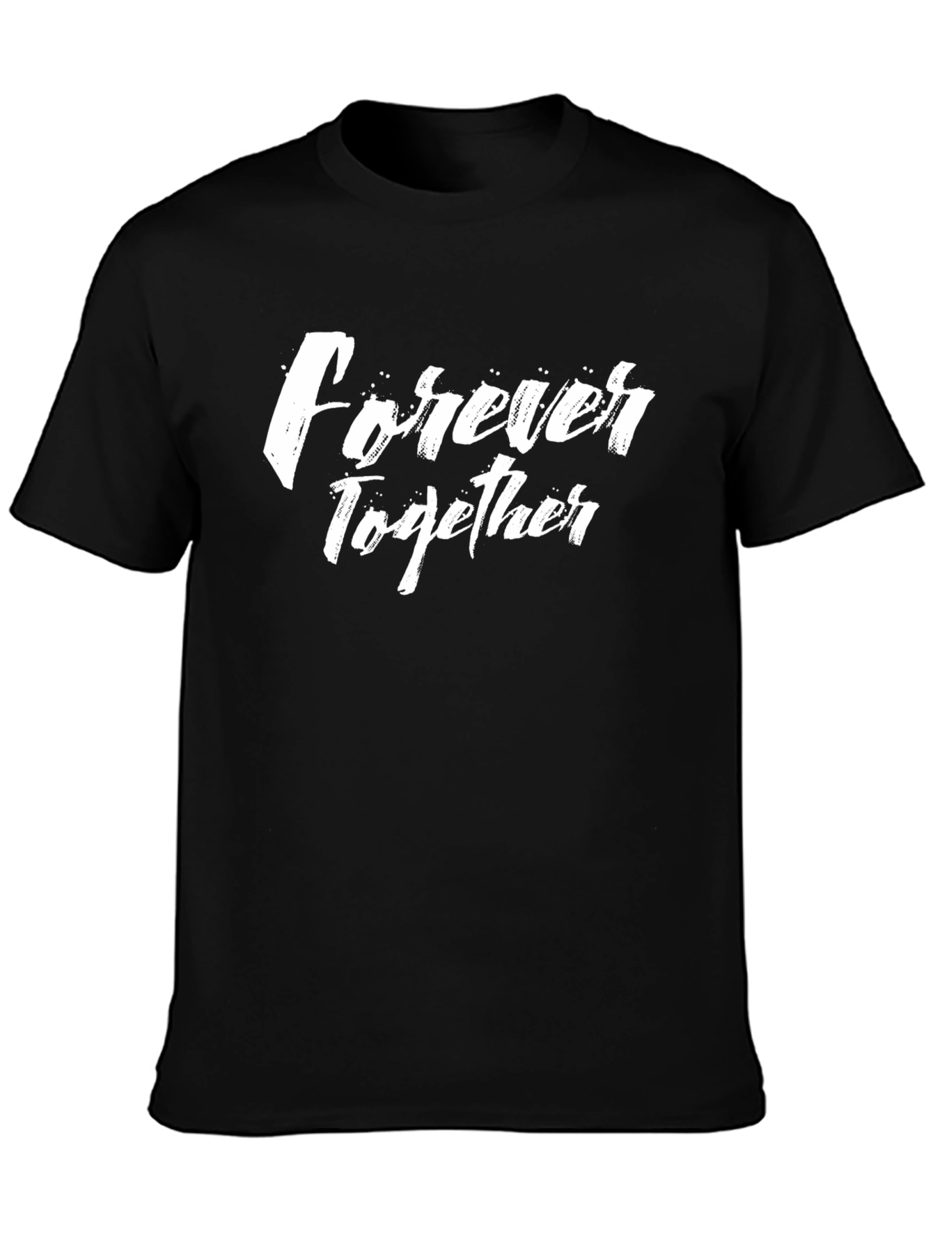 Forever Together Black Graphic Tee