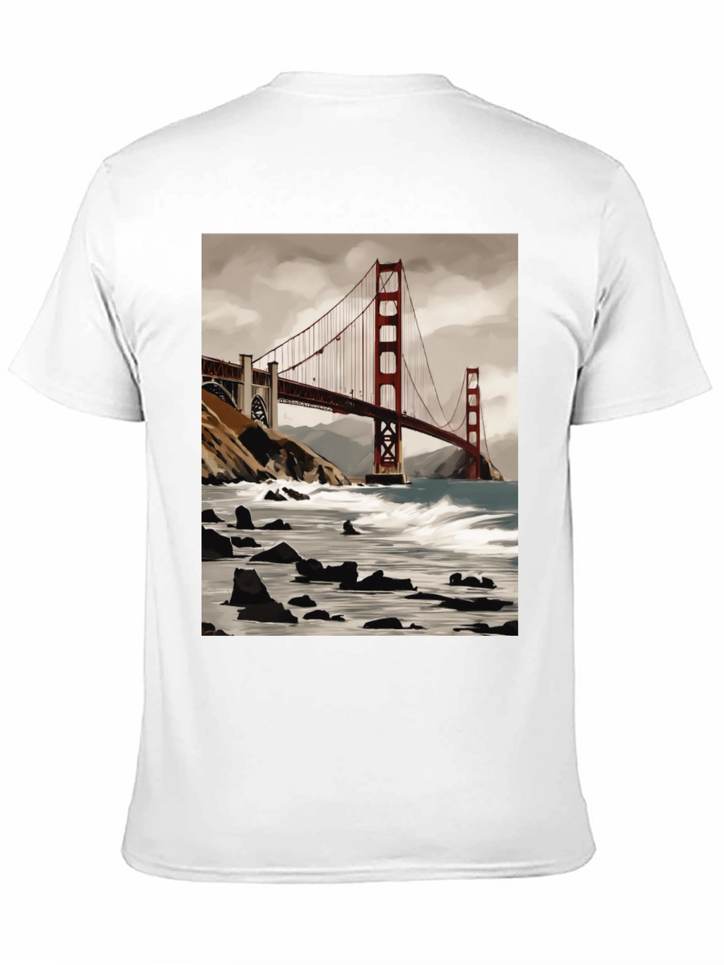Golden Gate Bridge Graphic Tee - Soft Cotton Blend