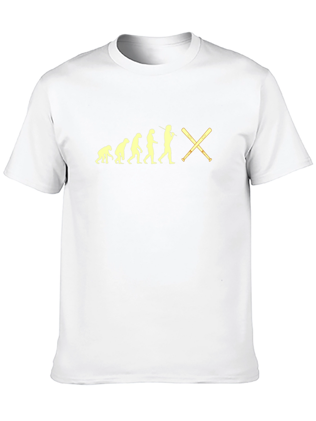 Evolution of Baseball Black Graphic Tee