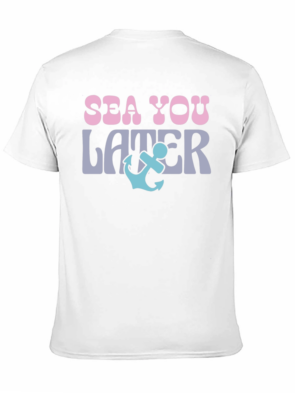 Sea You Later Anchor Graphic Tee - Black