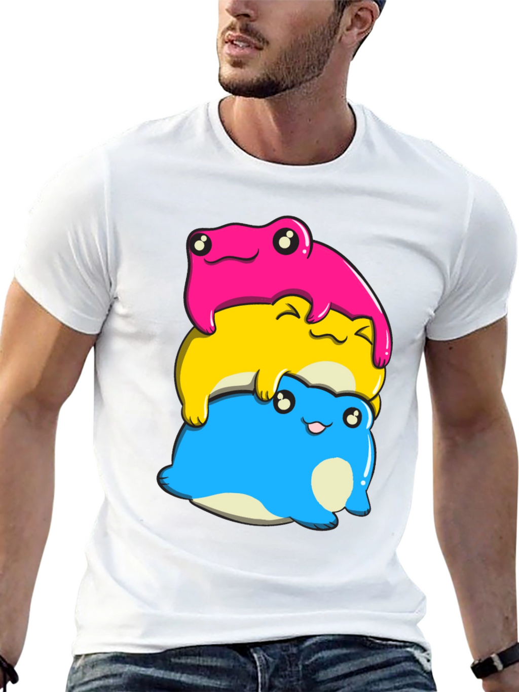 Stacked Pansexual Frog T-Shirt