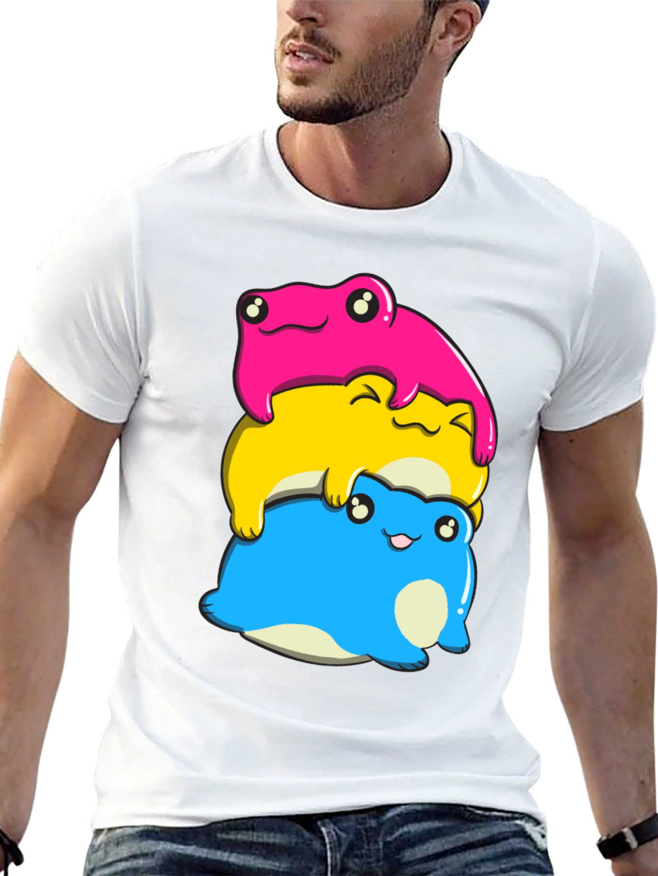 Stacked Pansexual Frog T-Shirt