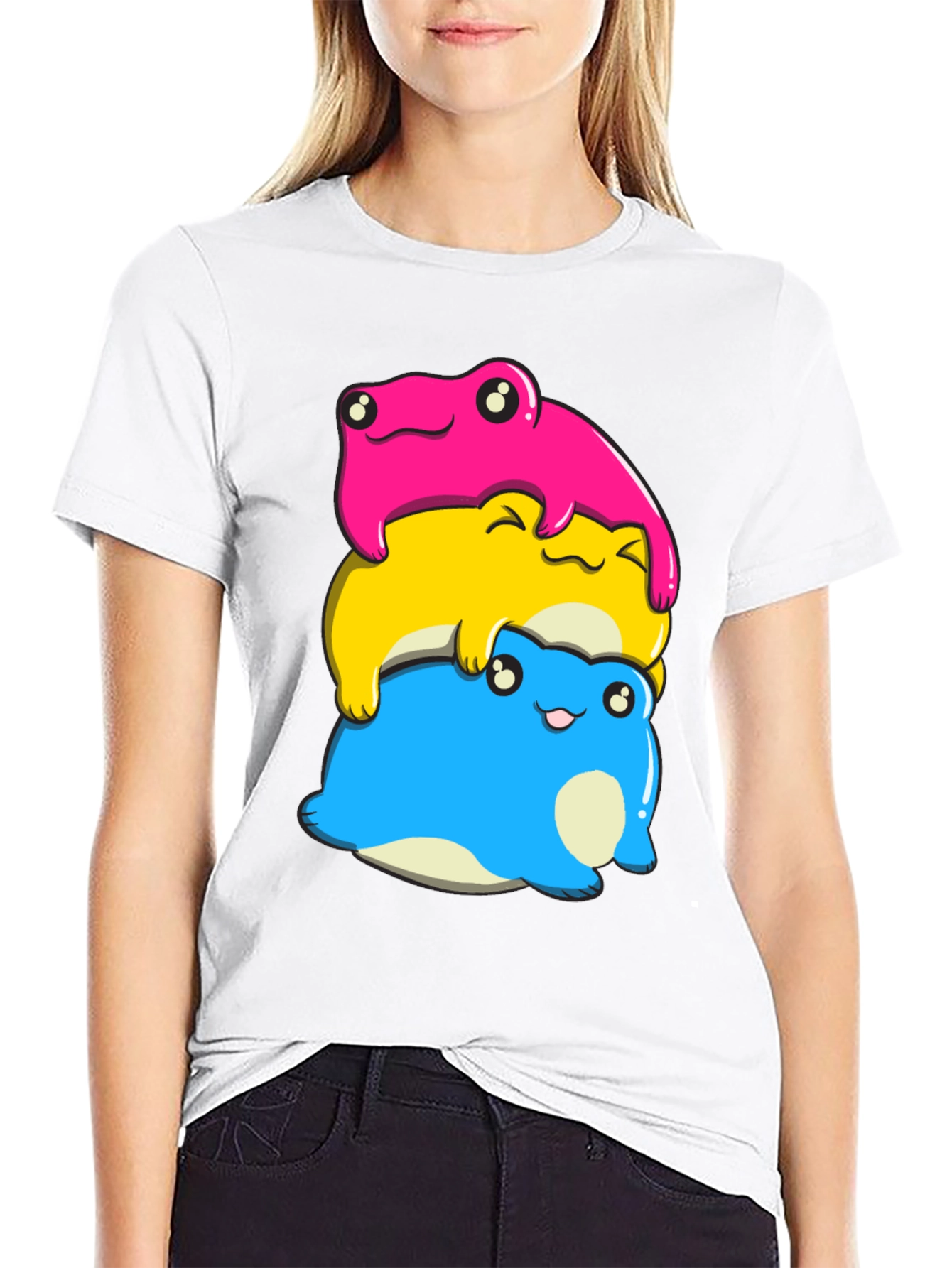 Stacked Pansexual Frog T-Shirt