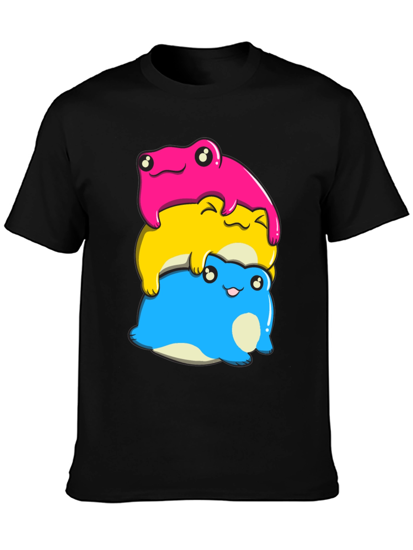 Stacked Pansexual Frog T-Shirt