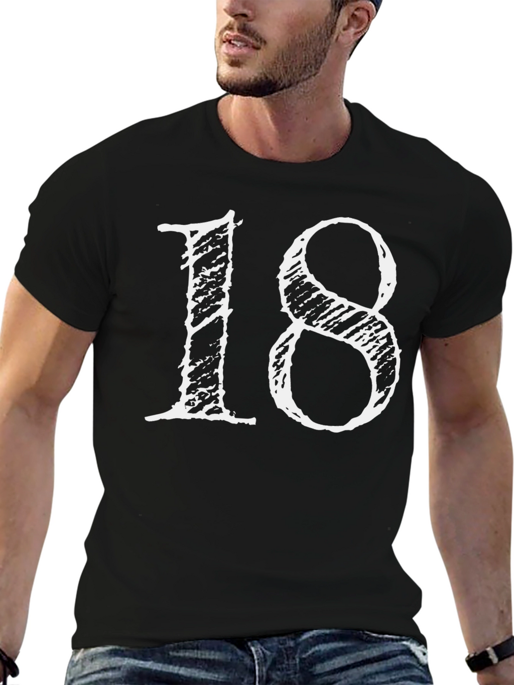 Eighteen Graphic T-Shirt - Stylish Birthday Tee