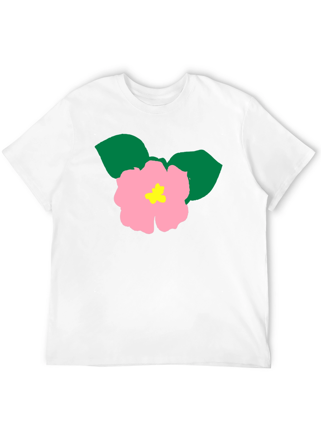 Floral Graphic Tee - Black Cotton Blend