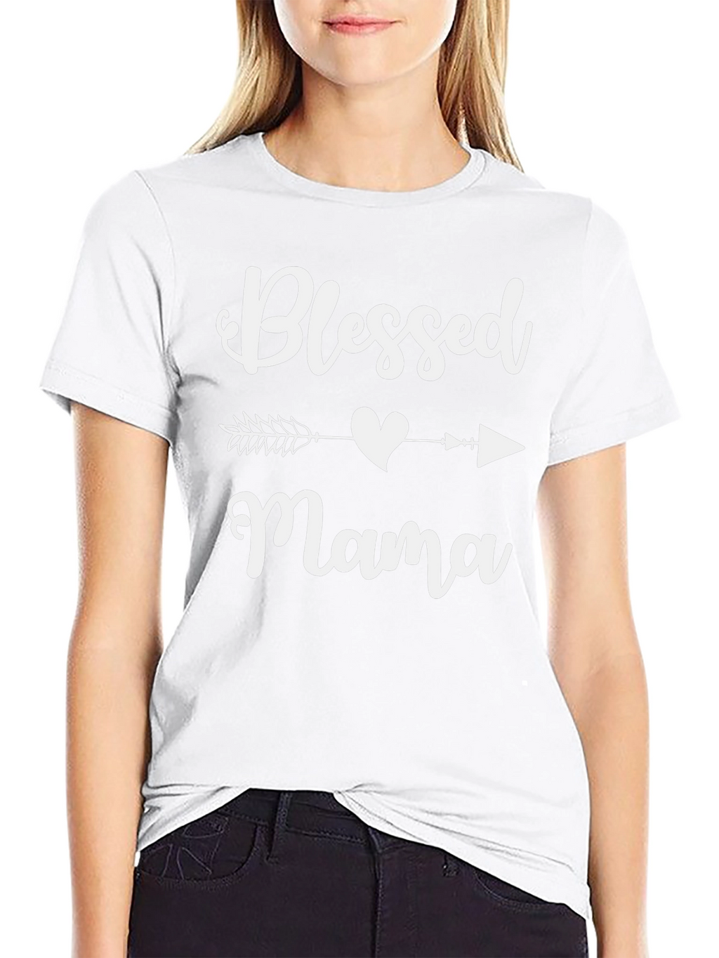 Blessed Mama Arrow Heart T-Shirt
