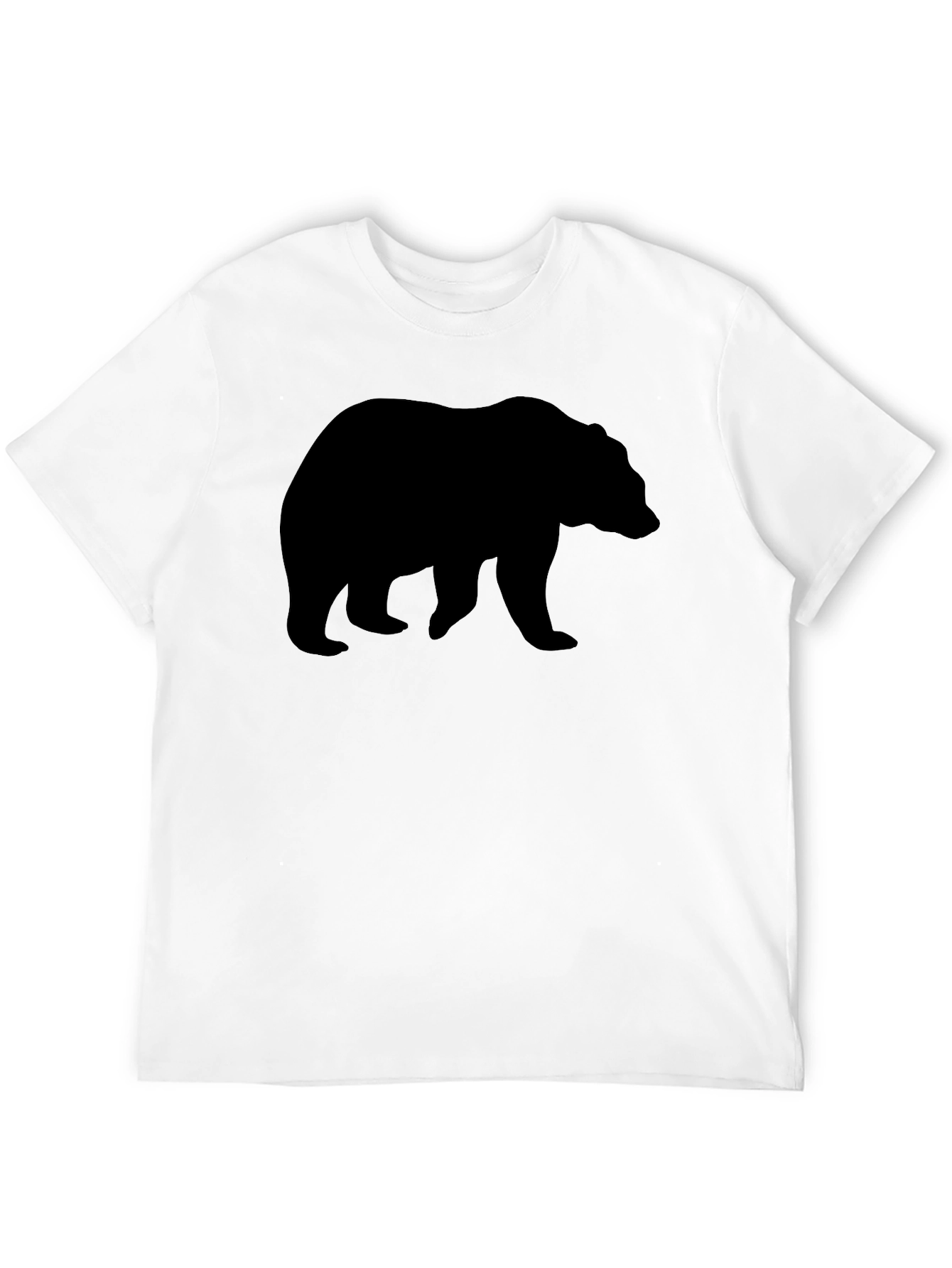 Bear Silhouette Graphic T-Shirt