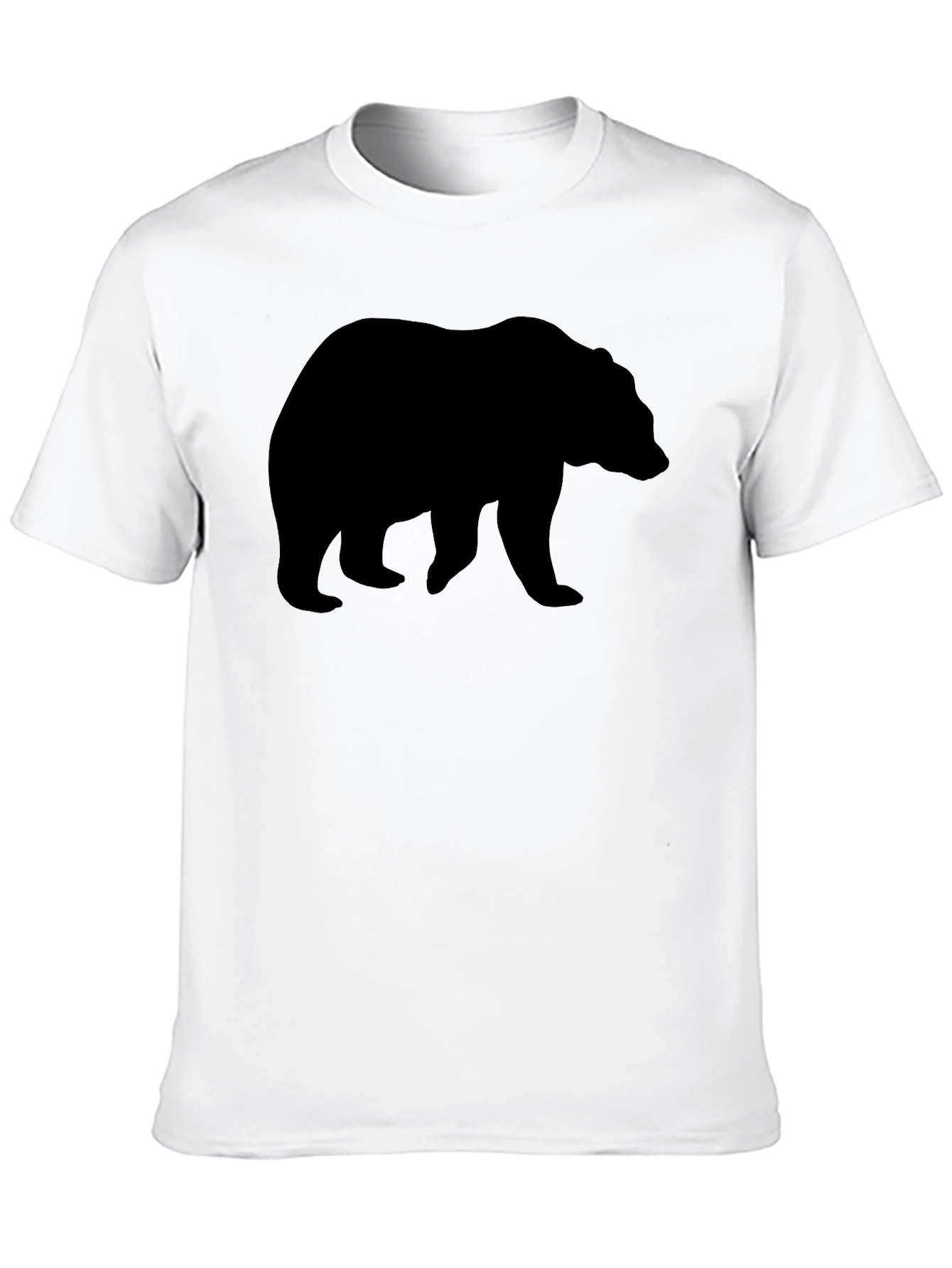 Bear Silhouette Graphic T-Shirt