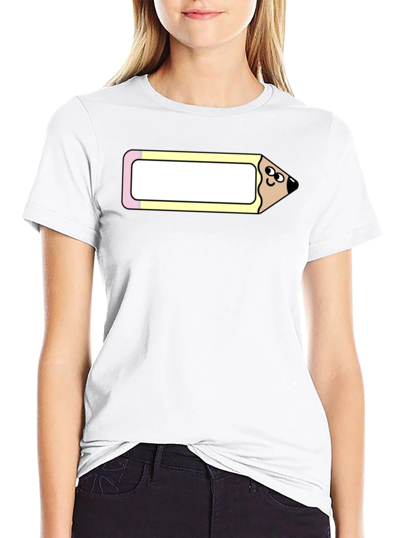 Funny Cartoon Pencil Graphic Tee