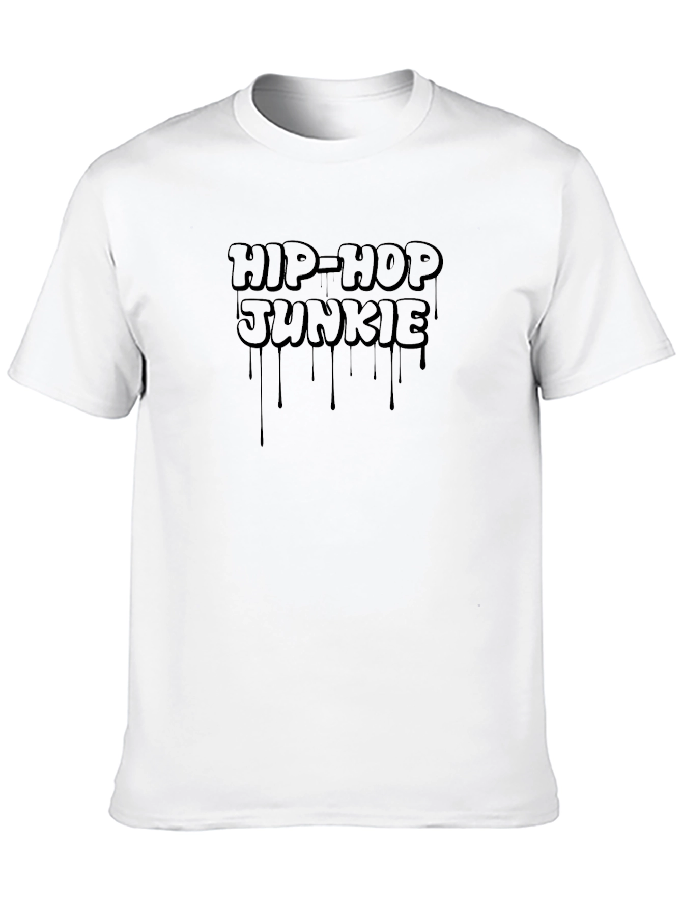 Hip-Hop Junkie Graphic Tee - Black