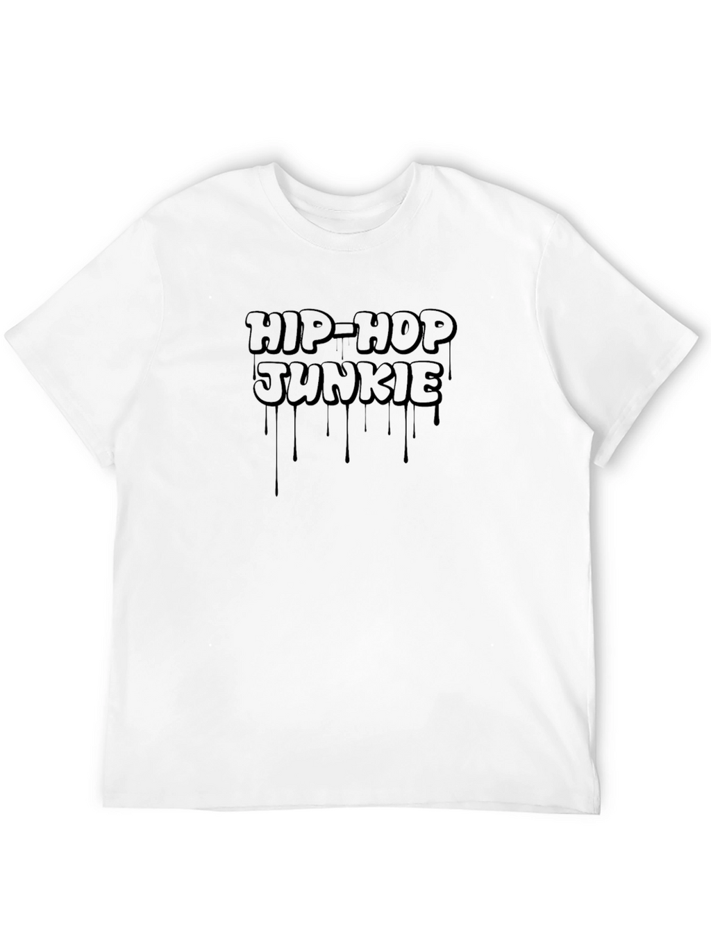 Hip-Hop Junkie Graphic Tee - Black