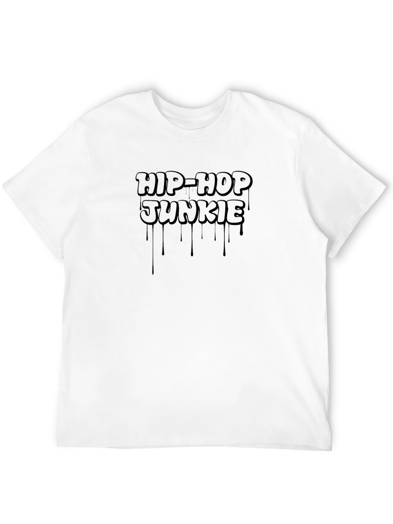 Hip-Hop Junkie Graphic Tee - Black