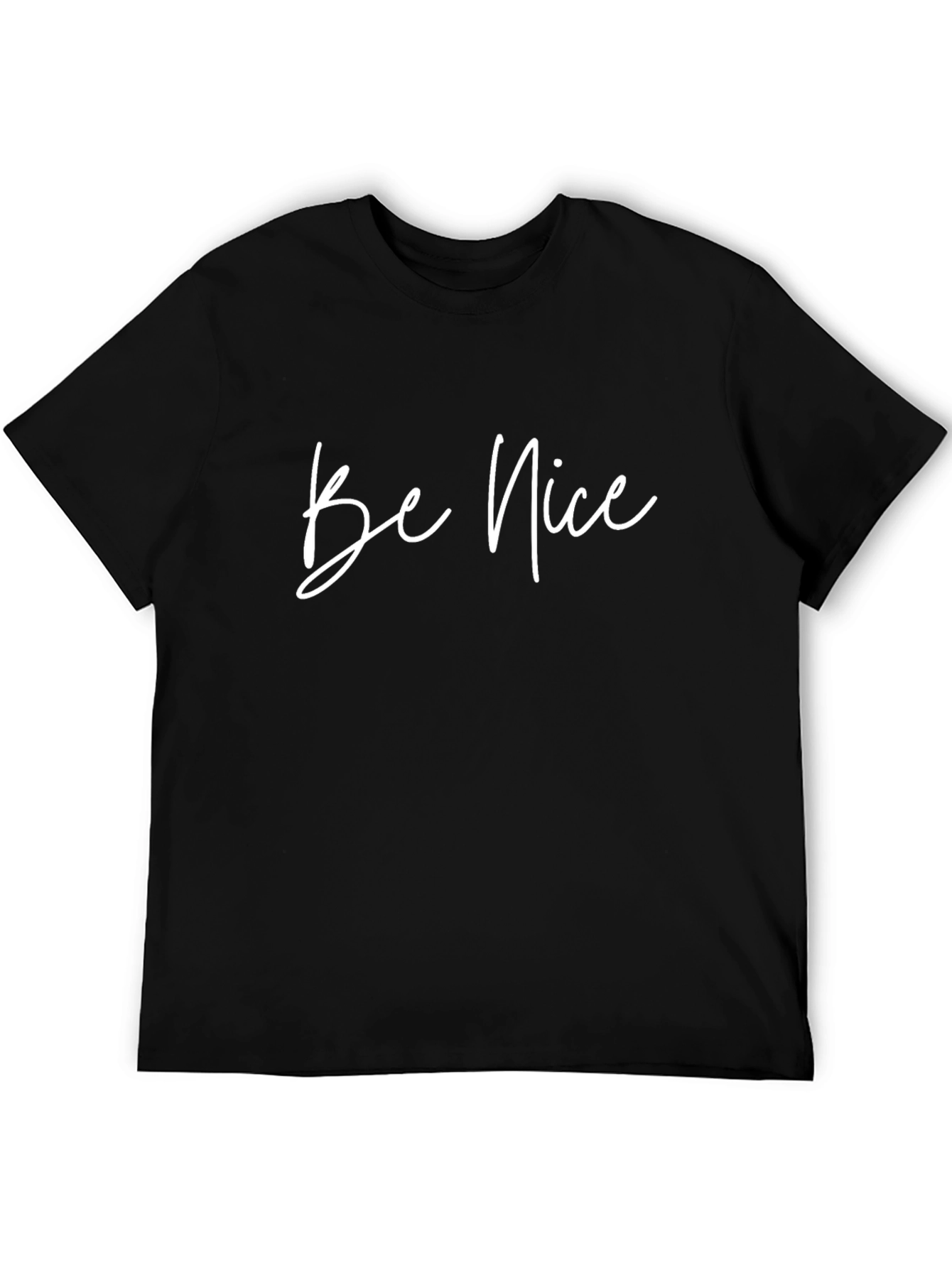 Be Nice Graphic Tee - Black Casual T-Shirt