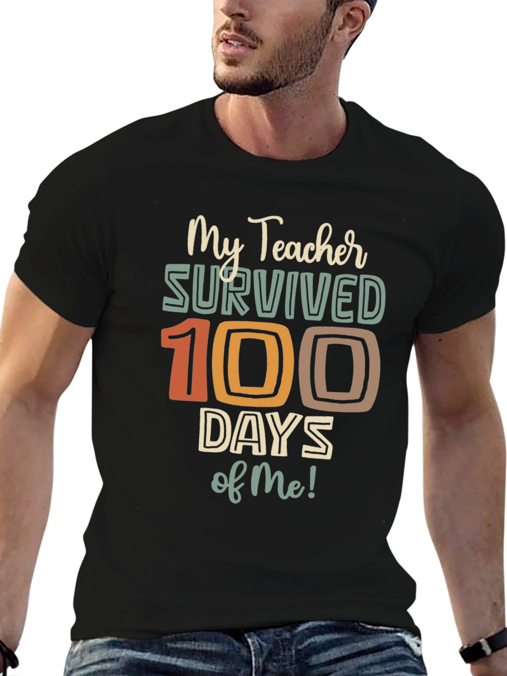 My Teacher Survived 100 Days of Me Graphic Tee