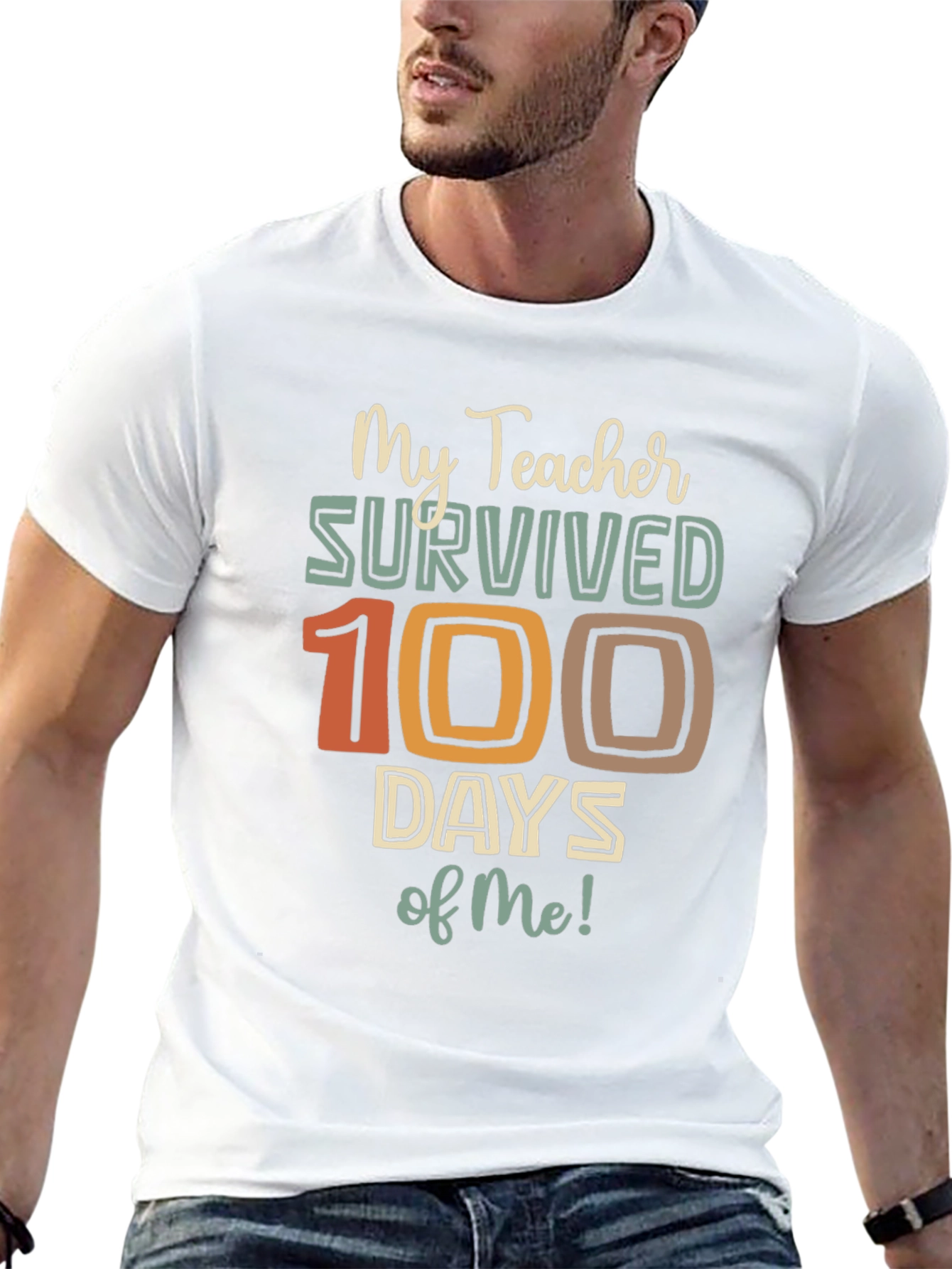 My Teacher Survived 100 Days of Me Graphic Tee