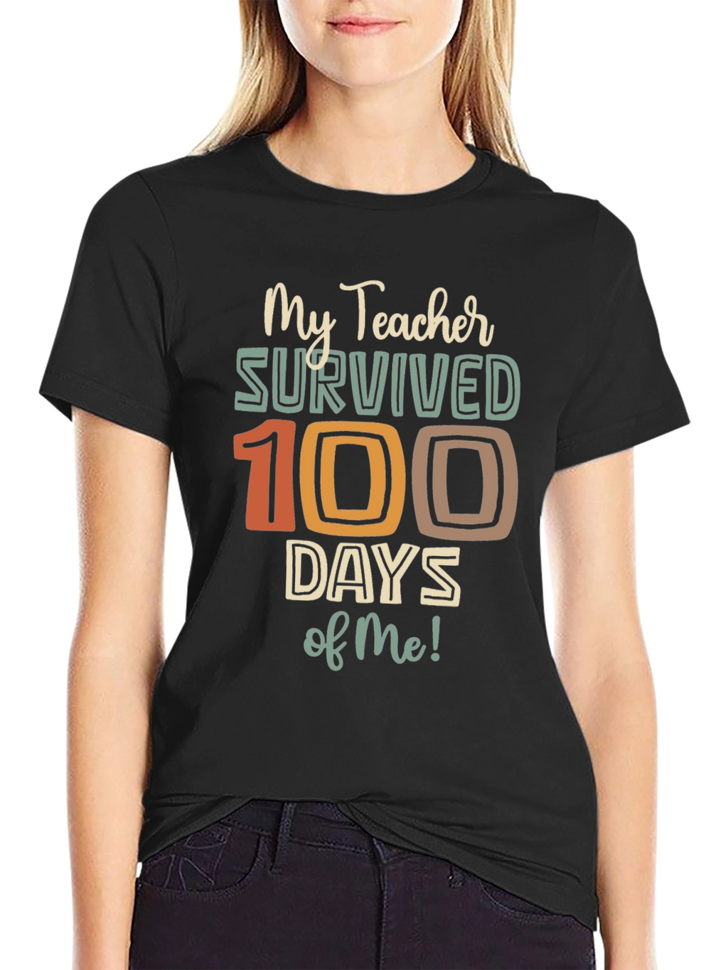 My Teacher Survived 100 Days of Me Graphic Tee