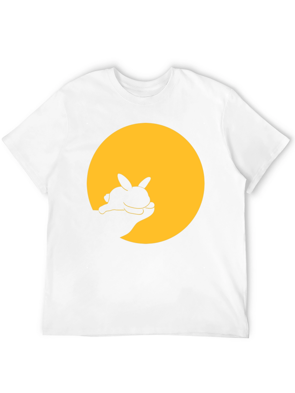 Bunny Silhouette Graphic Tee - Black
