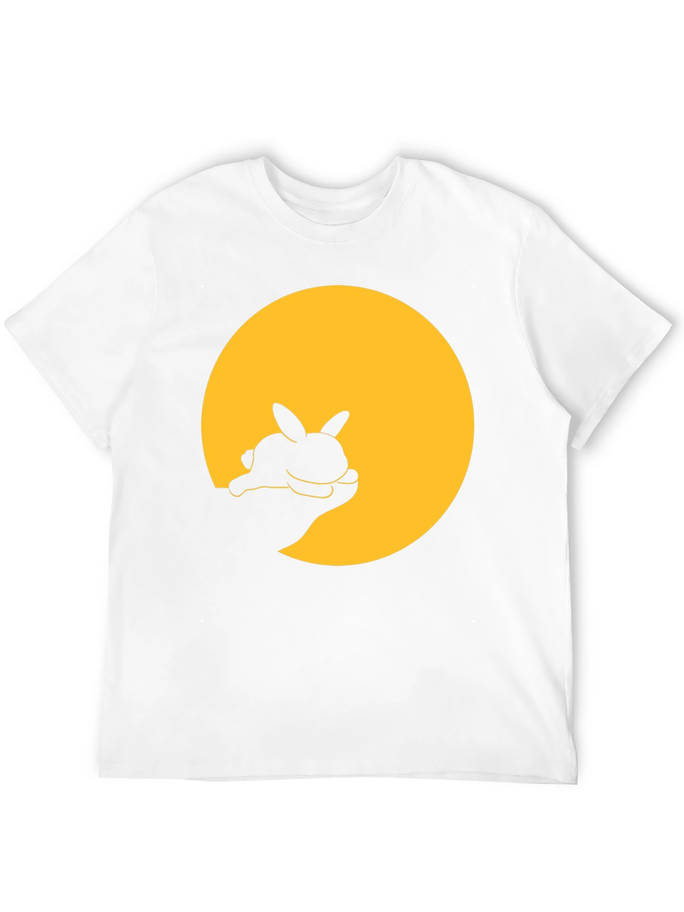 Bunny Silhouette Graphic Tee - Black