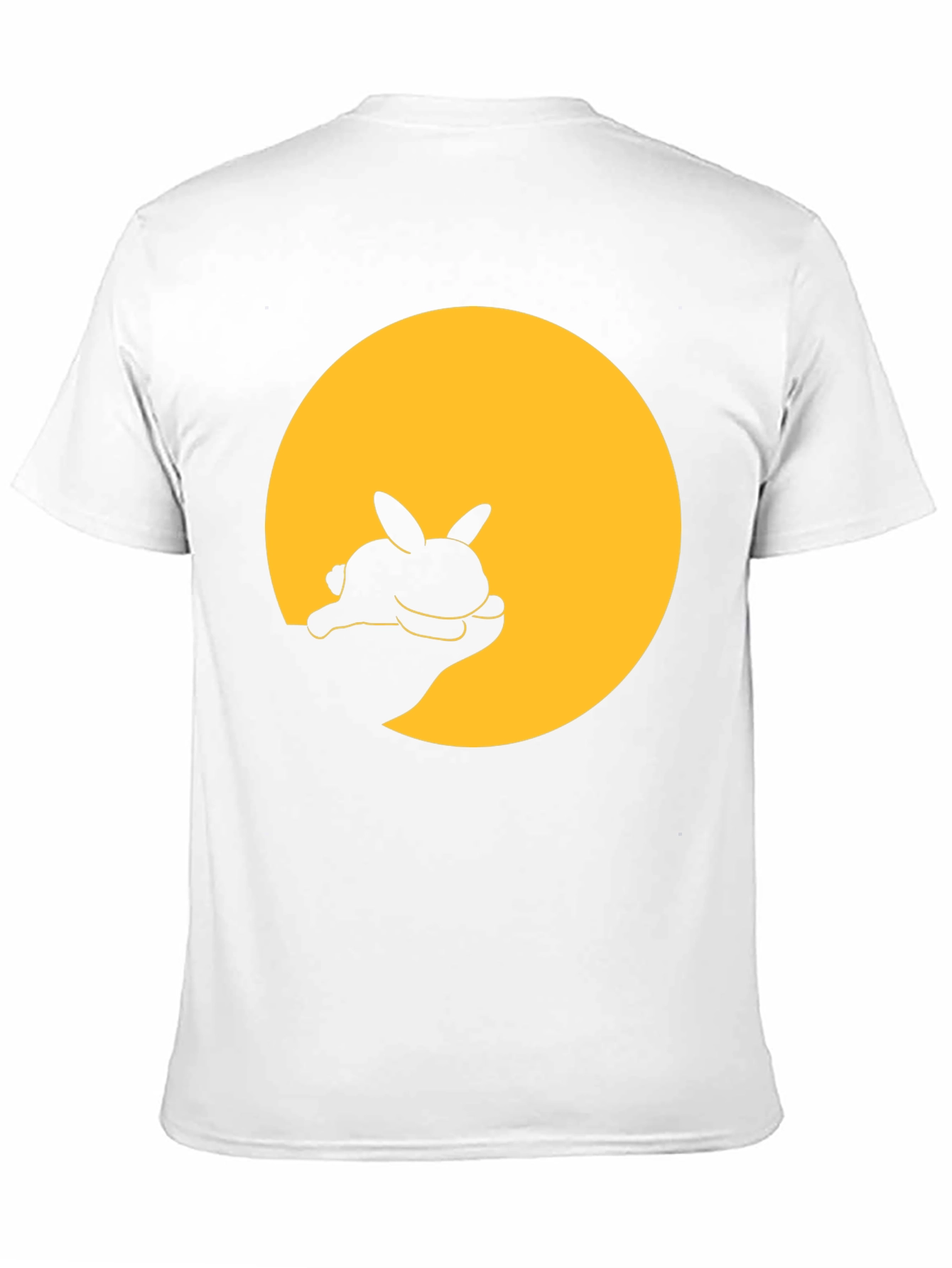 Bunny Silhouette Graphic Tee - Black