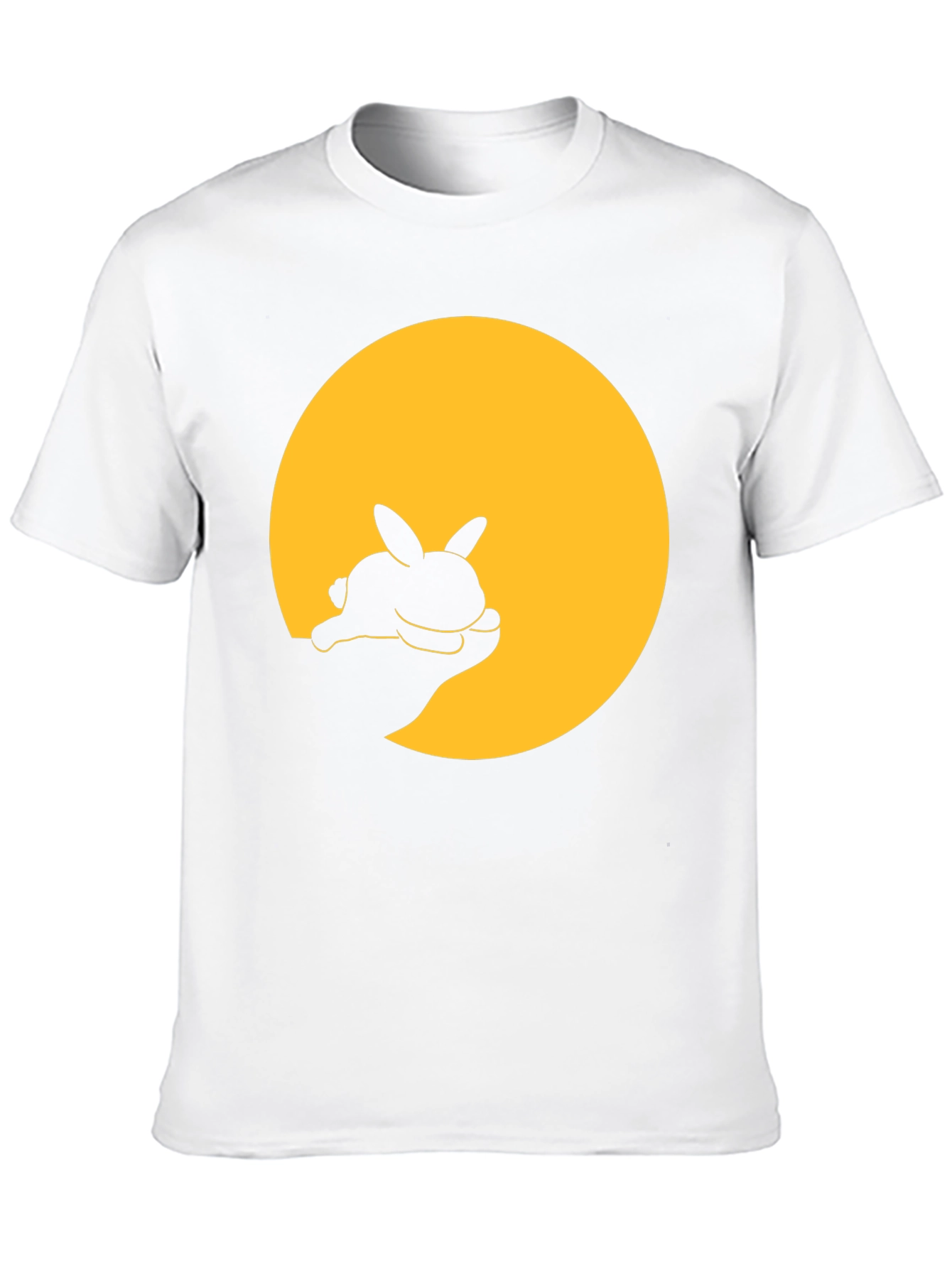 Bunny Silhouette Graphic Tee - Black