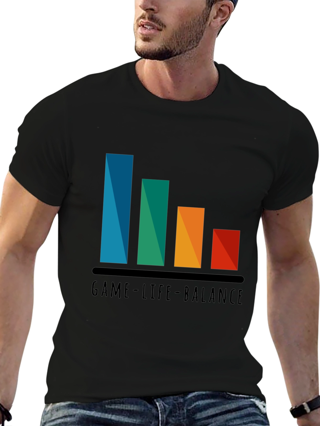 Game-Life Balance Graphic Tee - Gamer T-Shirt