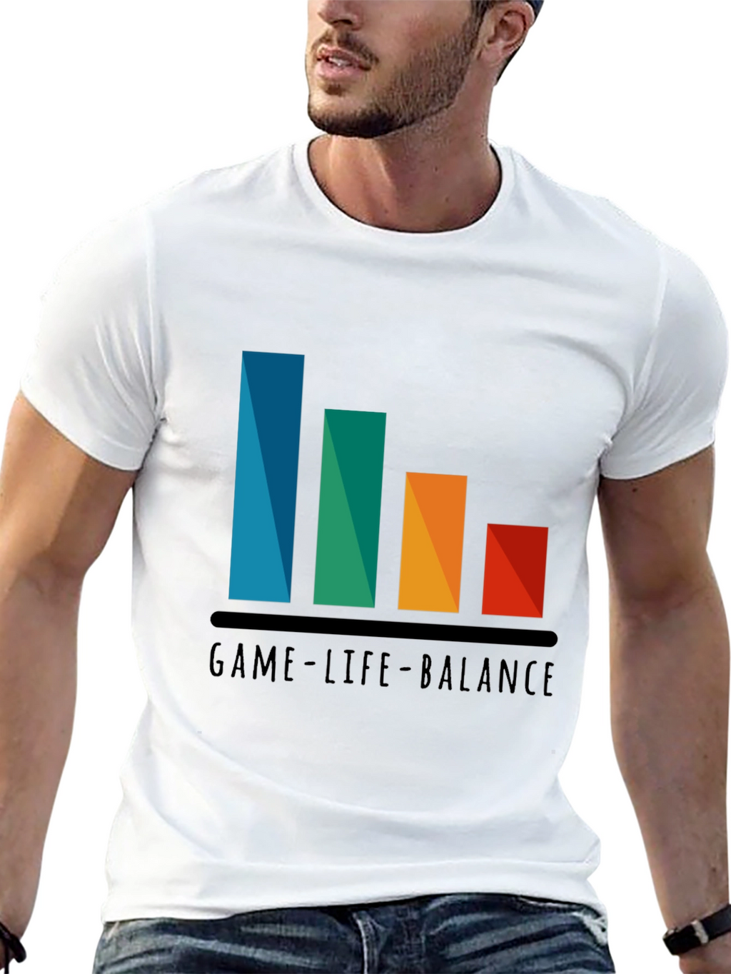 Game-Life Balance Graphic Tee - Gamer T-Shirt
