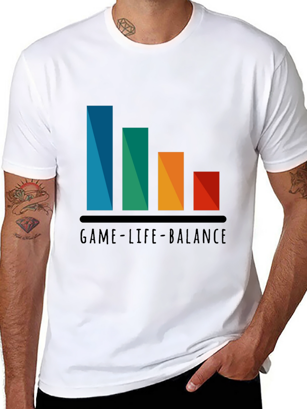 Game-Life Balance Graphic Tee - Gamer T-Shirt