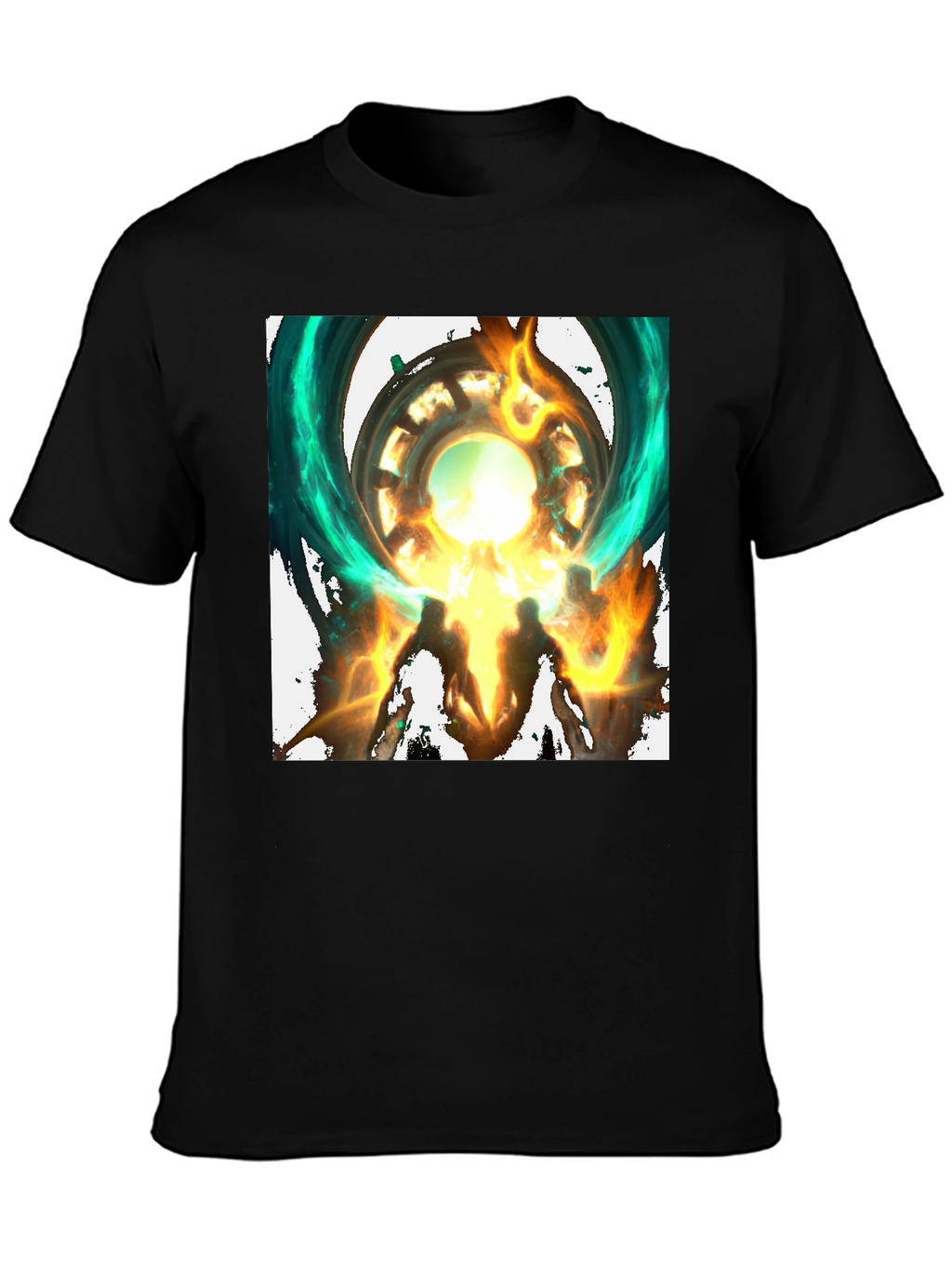 Mystical Portal Graphic Black T-Shirt