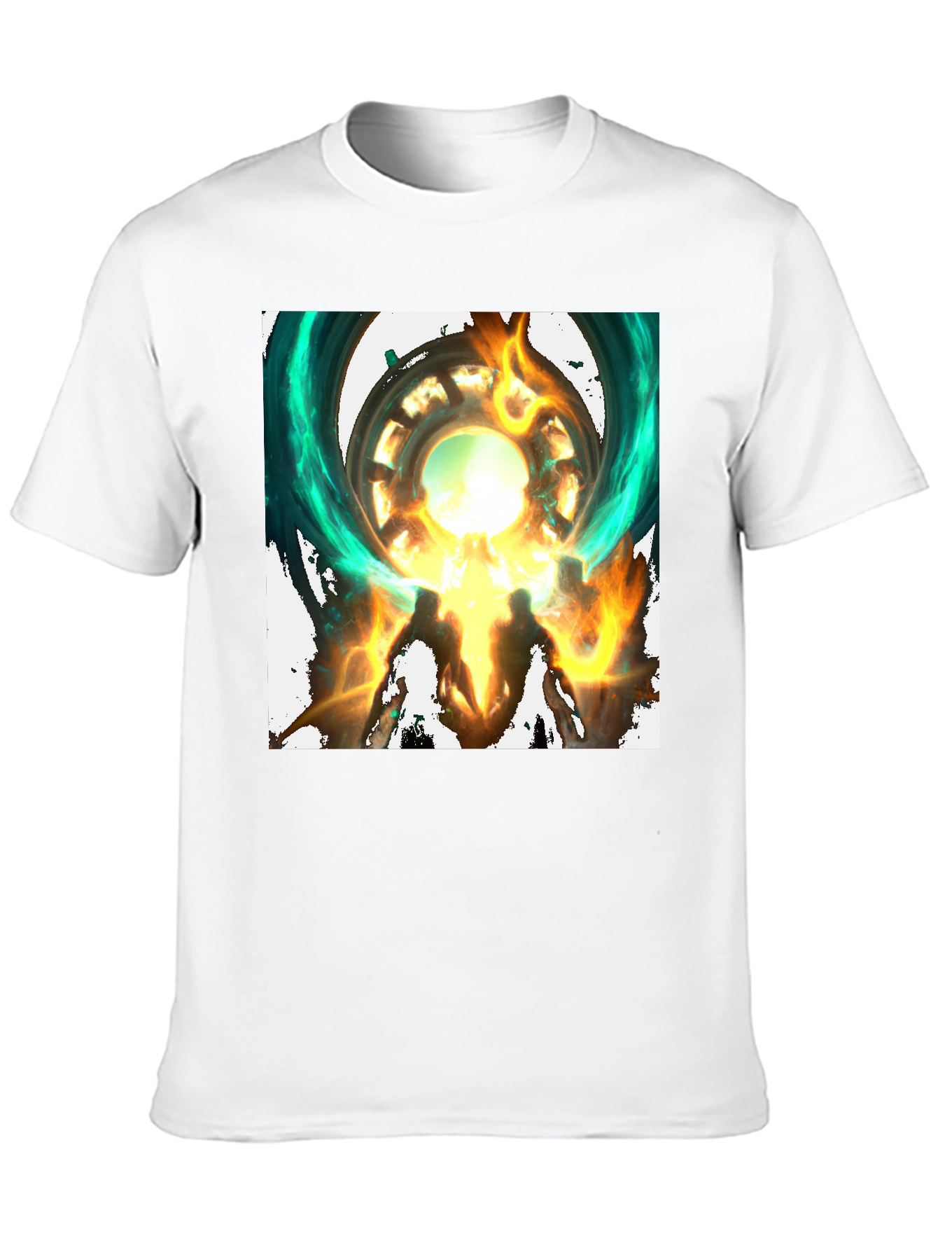 Mystical Portal Graphic Black T-Shirt