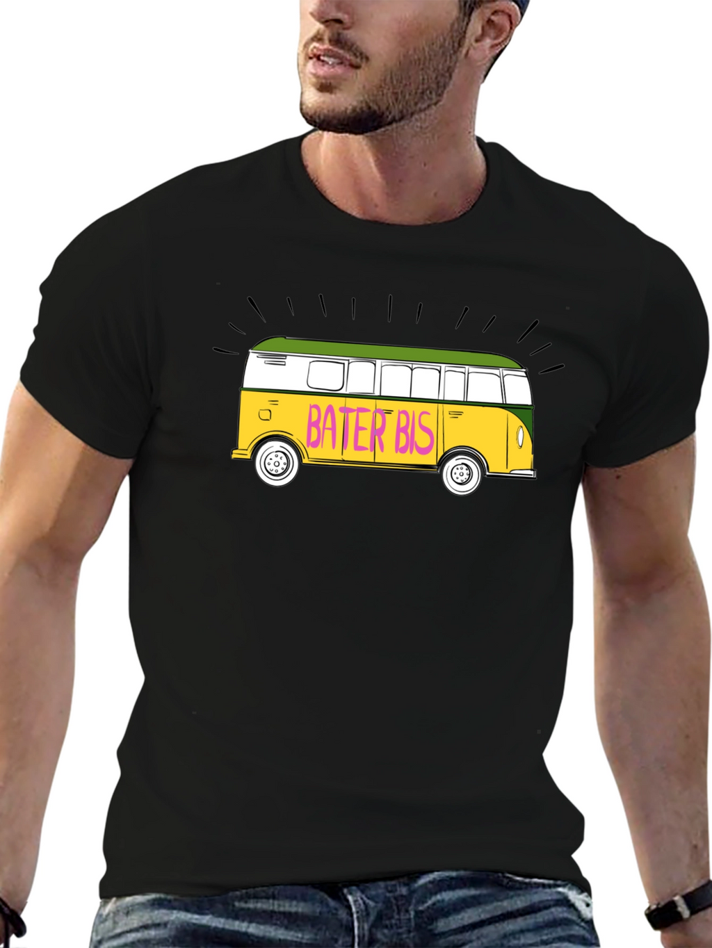 Bater Bis Graphic T-Shirt - Retro Bus Design