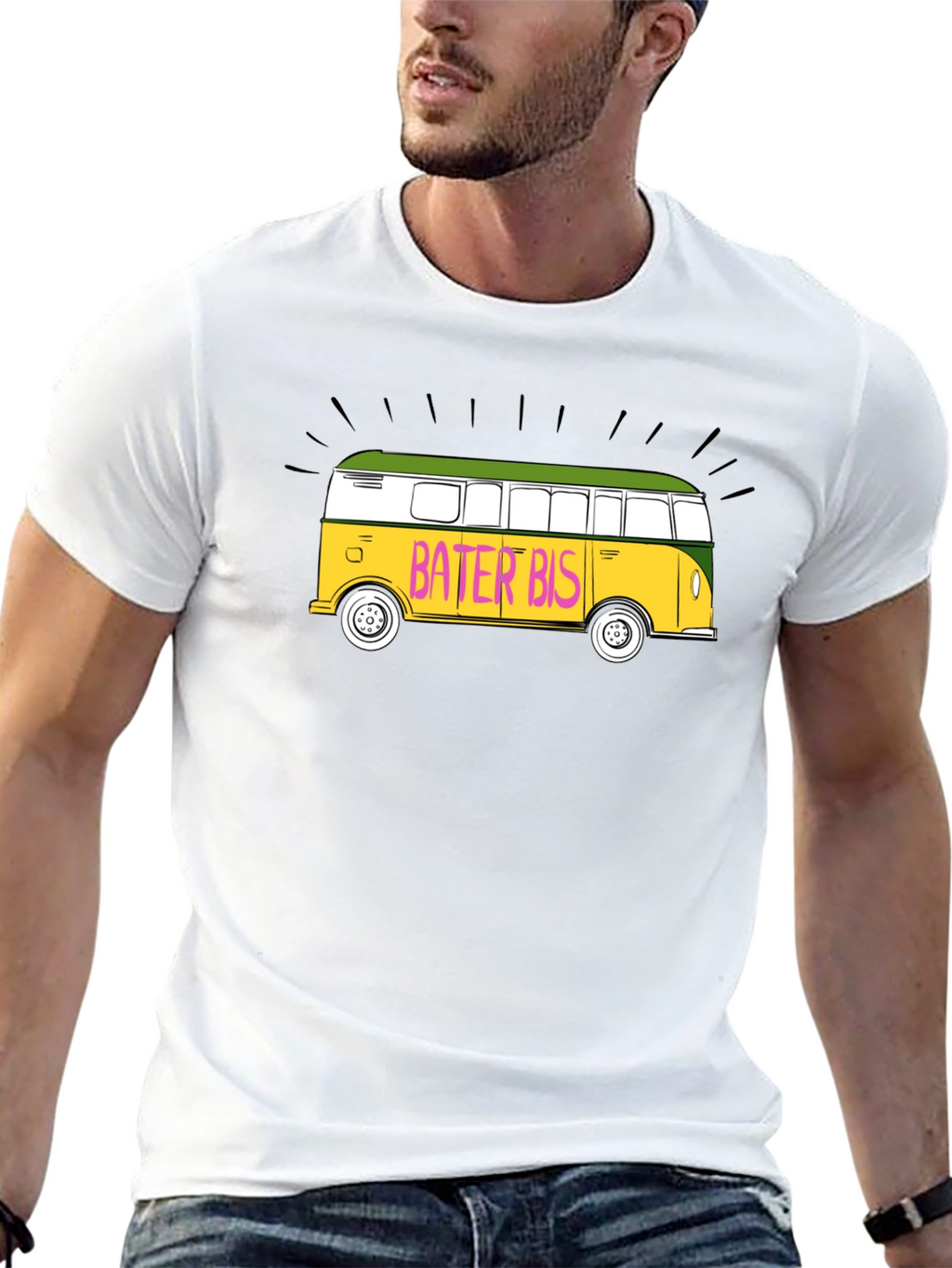 Bater Bis Graphic T-Shirt - Retro Bus Design
