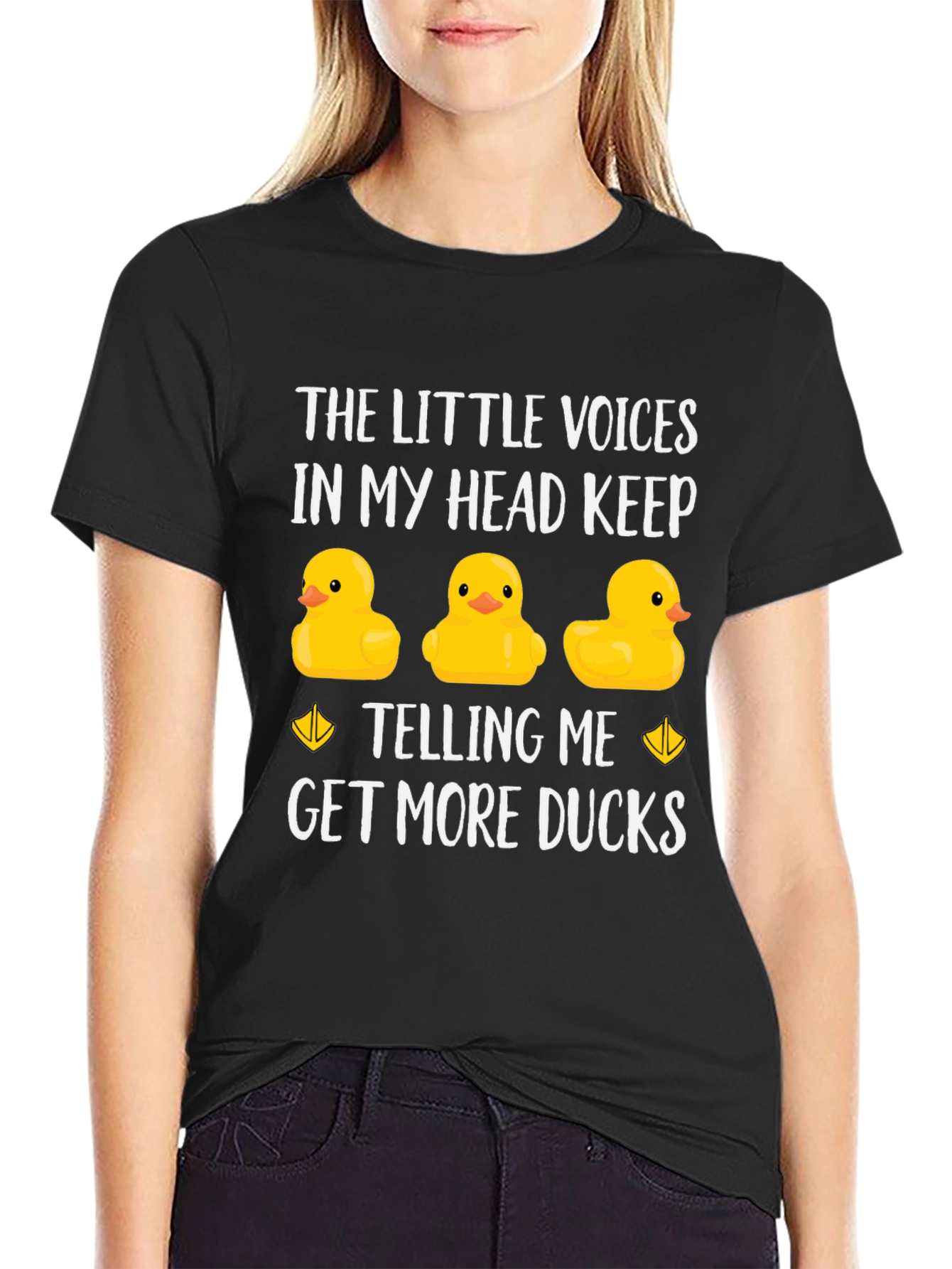 Funny Duck Lover T-Shirt - The Little Voices In My Head