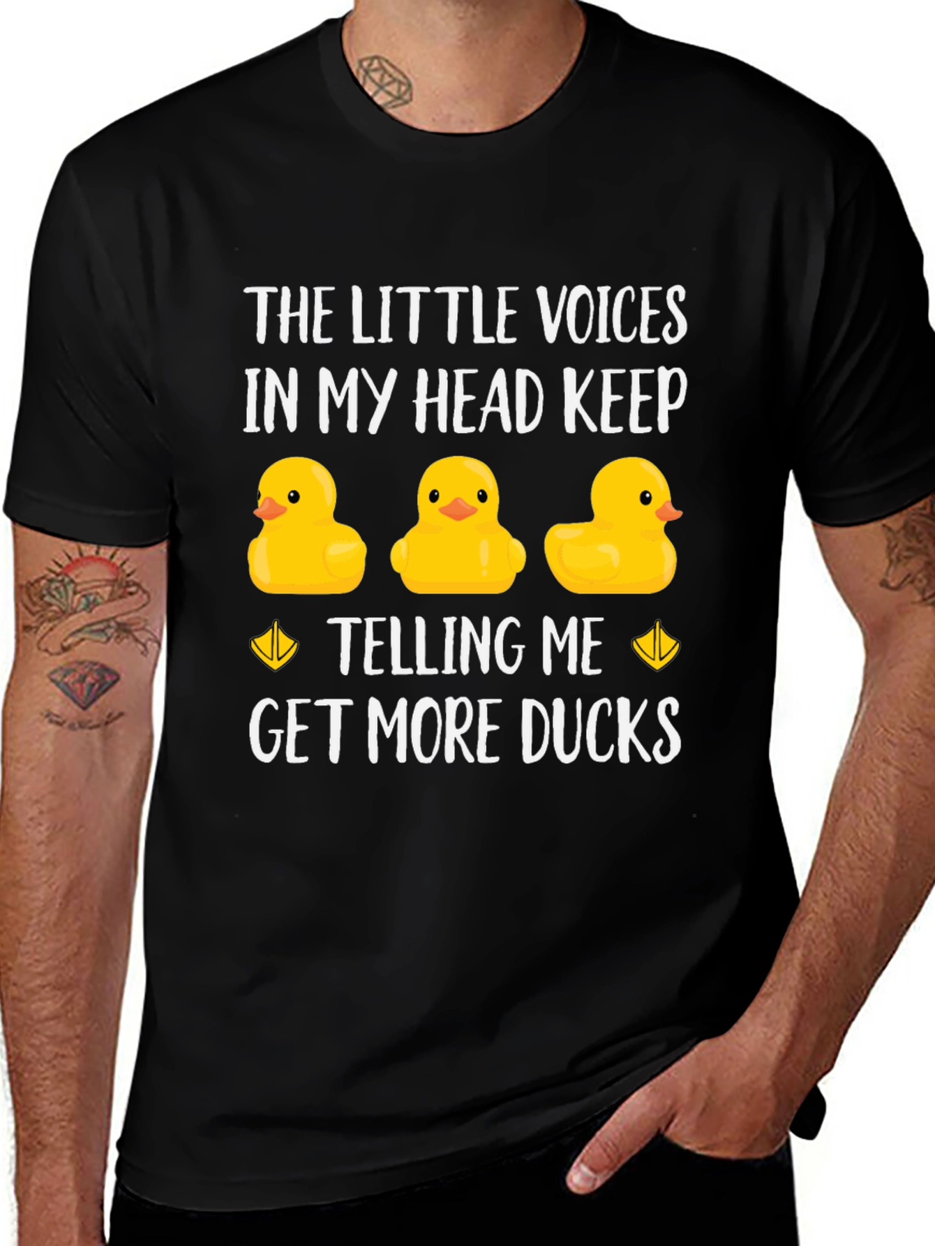 Funny Duck Lover T-Shirt - The Little Voices In My Head