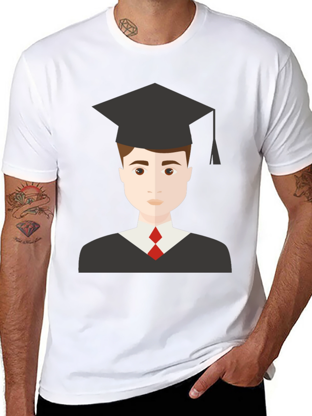 Graduation Graphic Tee - Black T-Shirt
