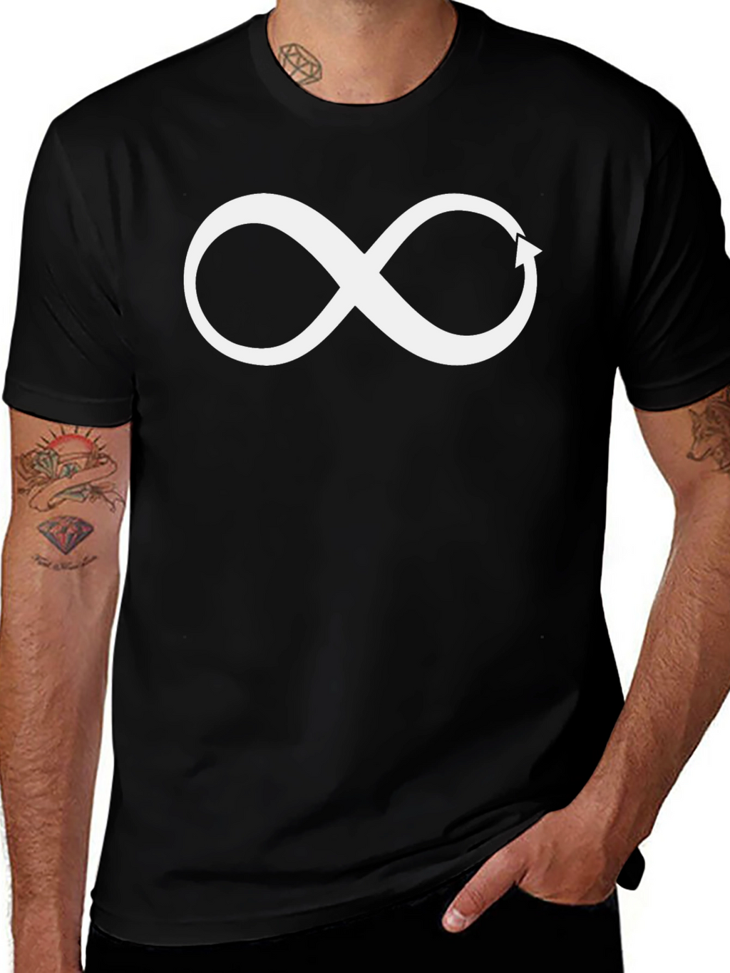 Infinity Arrow Graphic Tee - Stylish and Unique Design